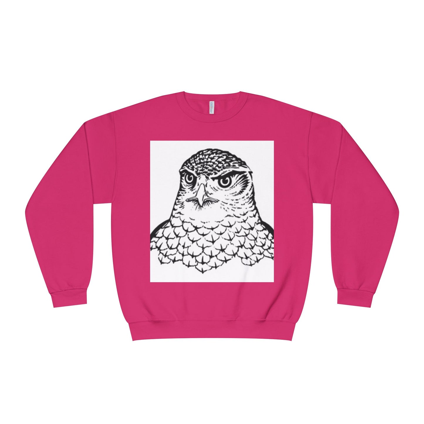 Unisex White Owl Graphic Crewneck Sweatshirt - Cozy & Stylish
