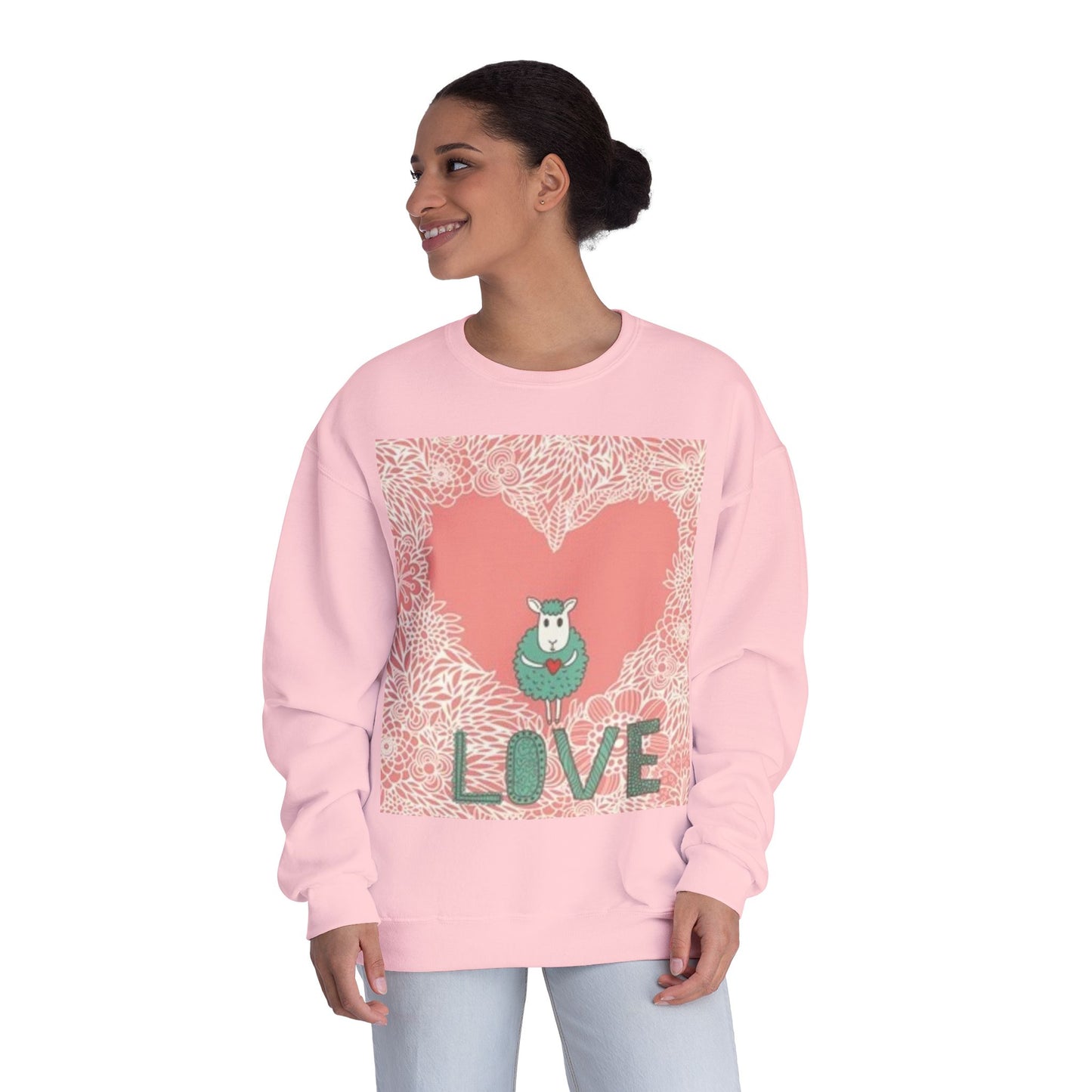 Love-Themed Unisex NuBlend® Crewneck Sweatshirt