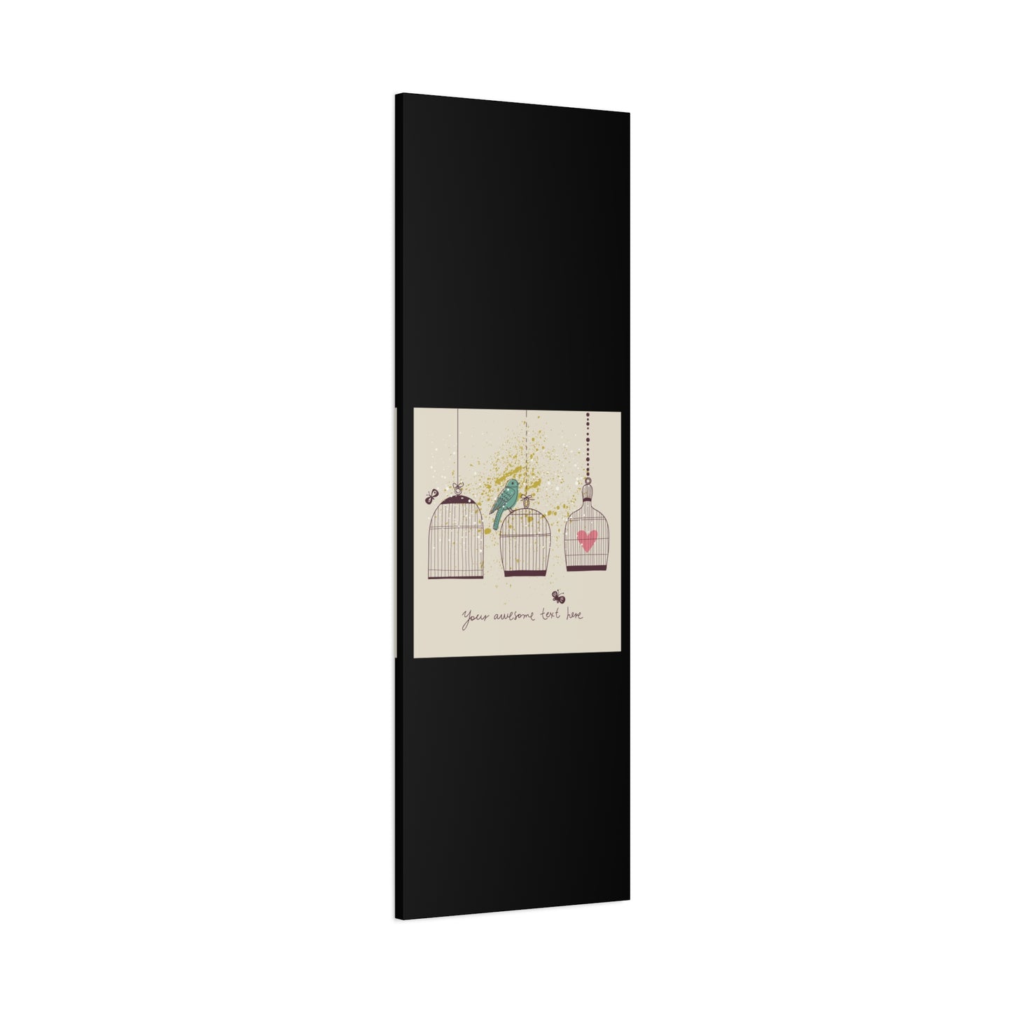 Whimsical Birdcage Canvas Wall Art - Personalized Home Decor