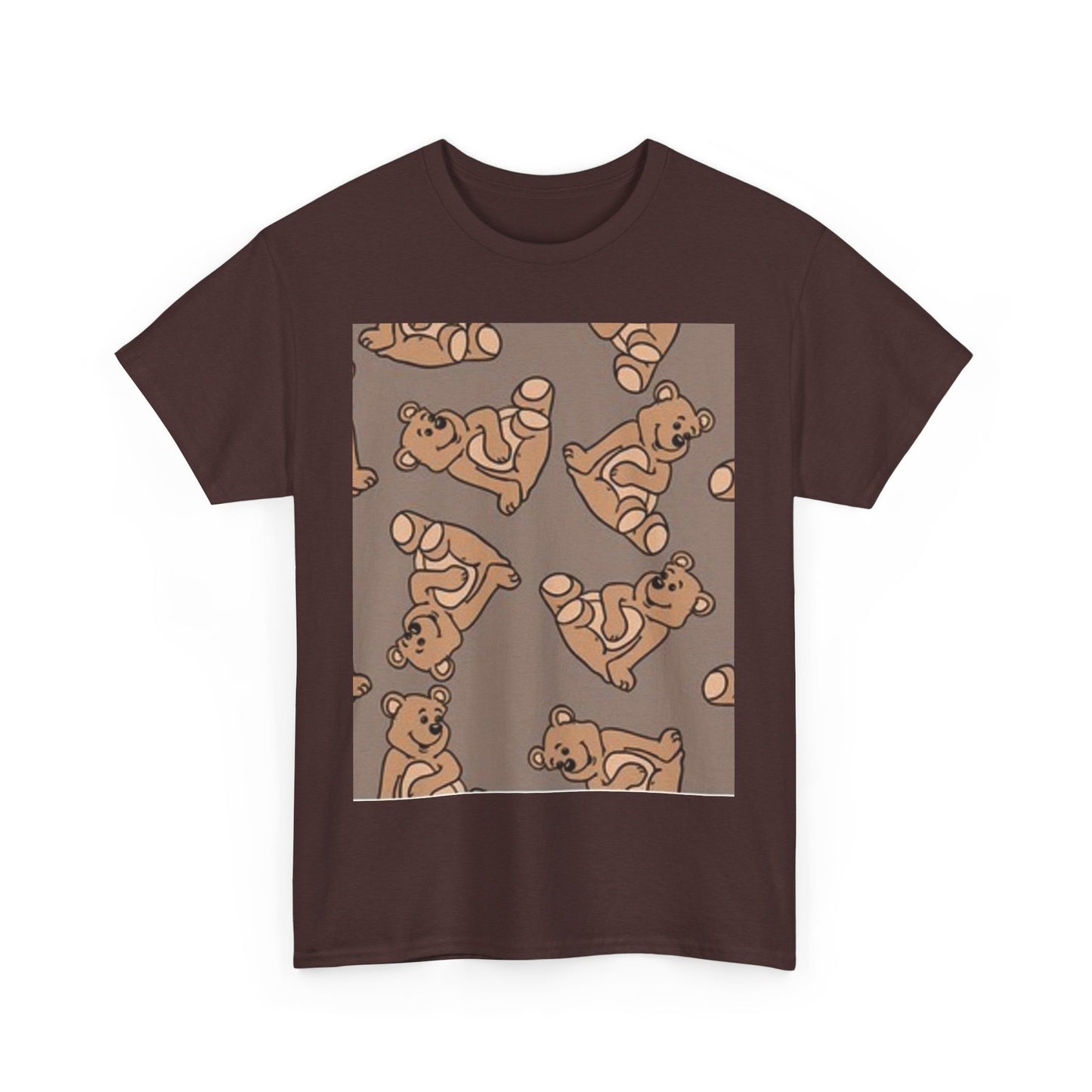 Tropical Bird Pattern Unisex Heavy Cotton Tee - Vibrant Summer Style
