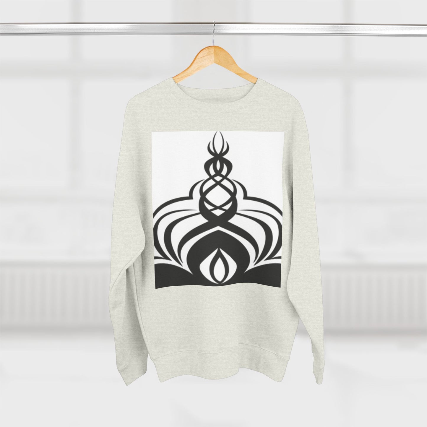 Modern Unisex Crewneck Sweatshirt with Abstract Design