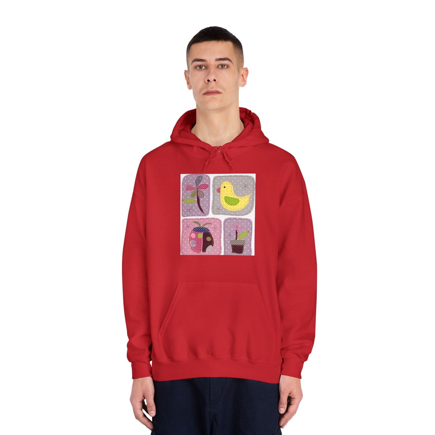 Cozy Unisex Hooded Sweatshirt with Floral Design - Perfect for Spring Celebrations