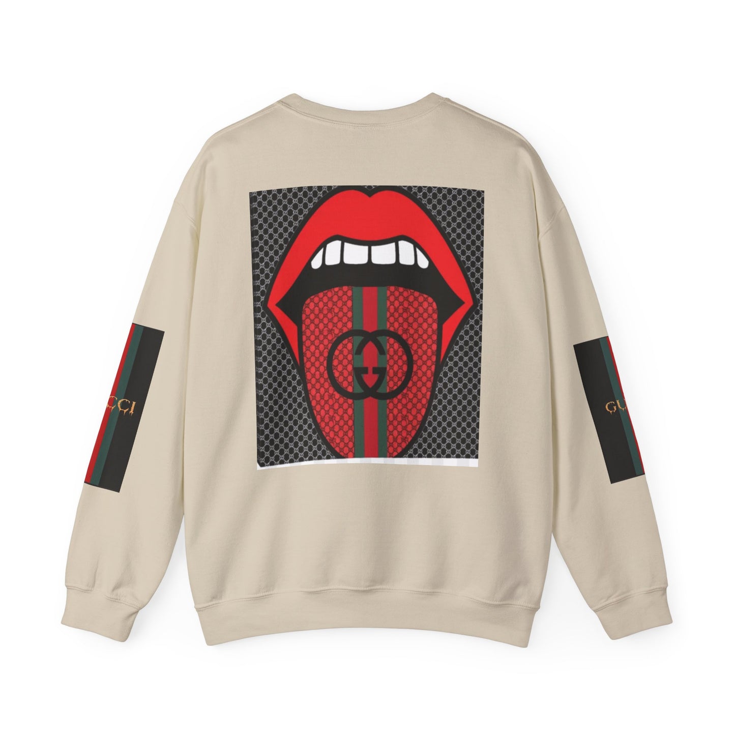 Gucci Inspired Unisex Heavy Blend Crewneck Sweatshirt - Bold Graphic Design