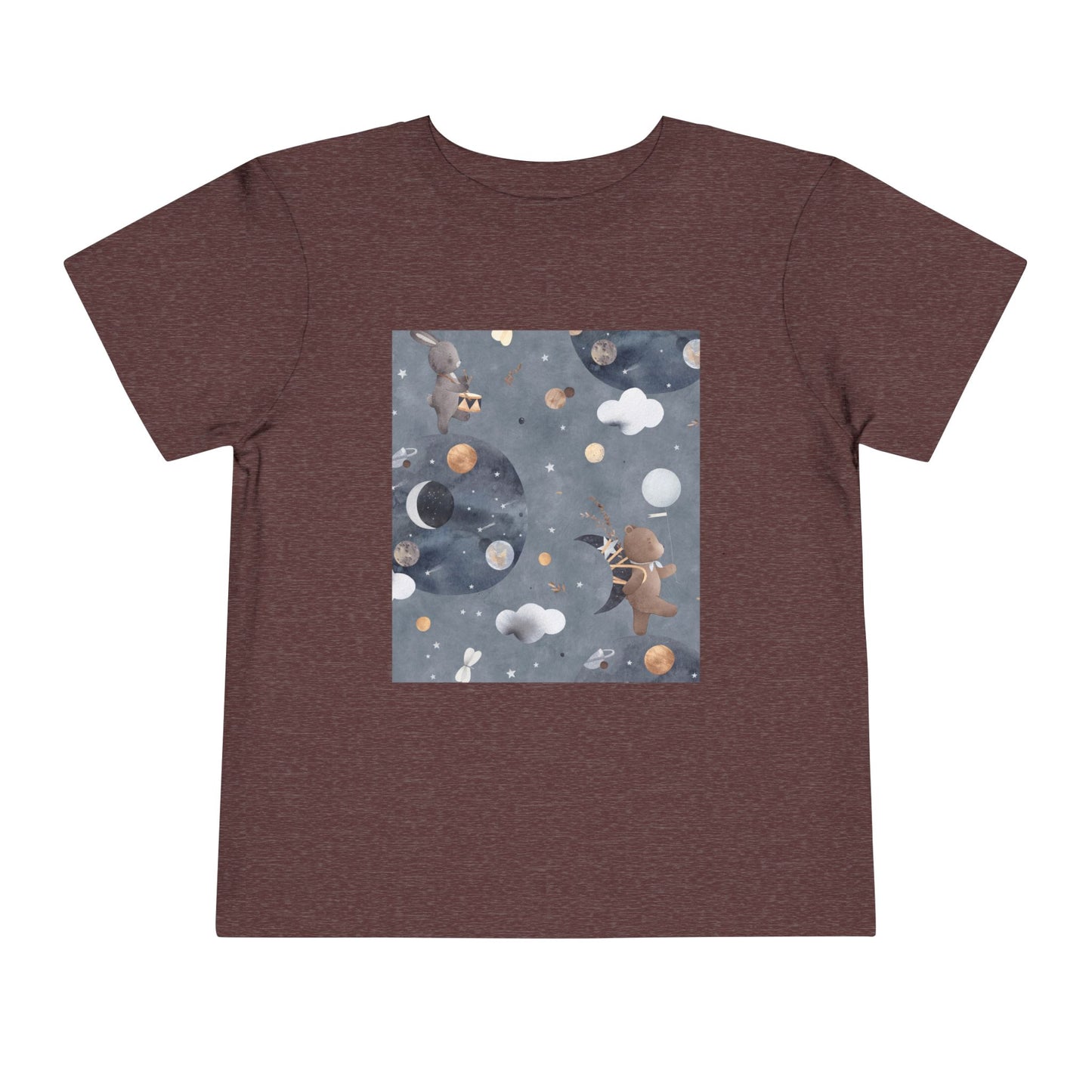 Cosmic Adventure Toddler Tee - Fun Space-Themed Short Sleeve Shirt for Kids