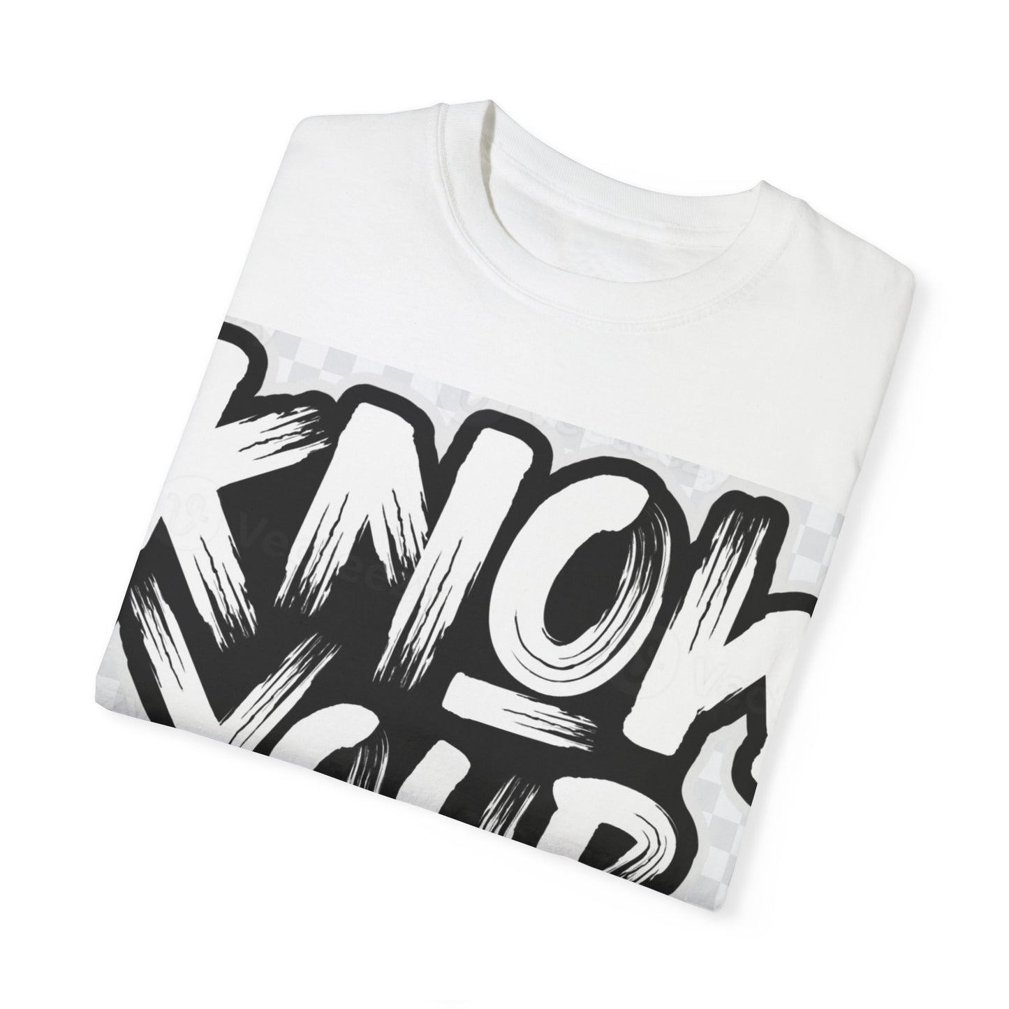 Know Your Worth Unisex Garment-Dyed T-Shirt