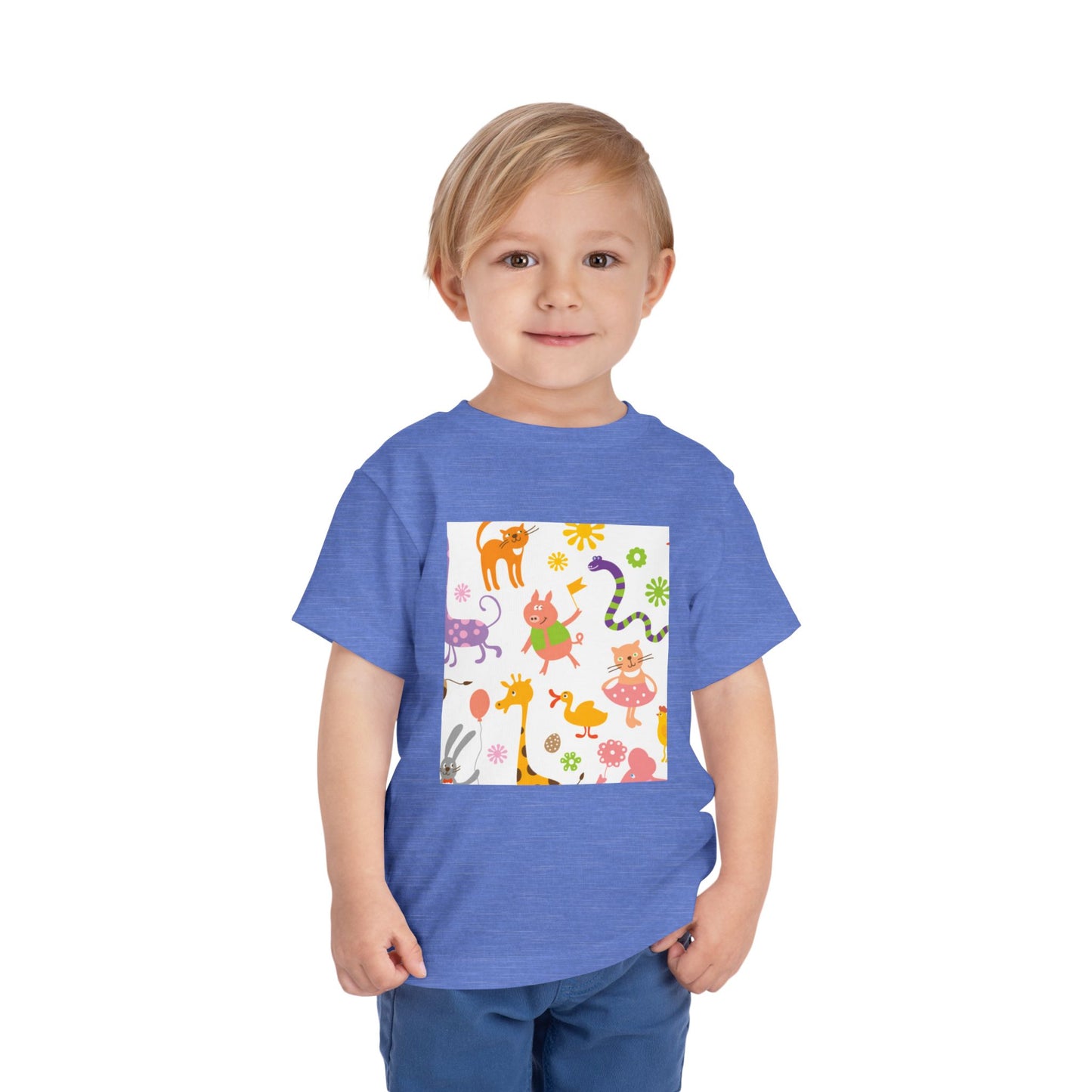 Playful Toddler Tee with Fun Animal Prints