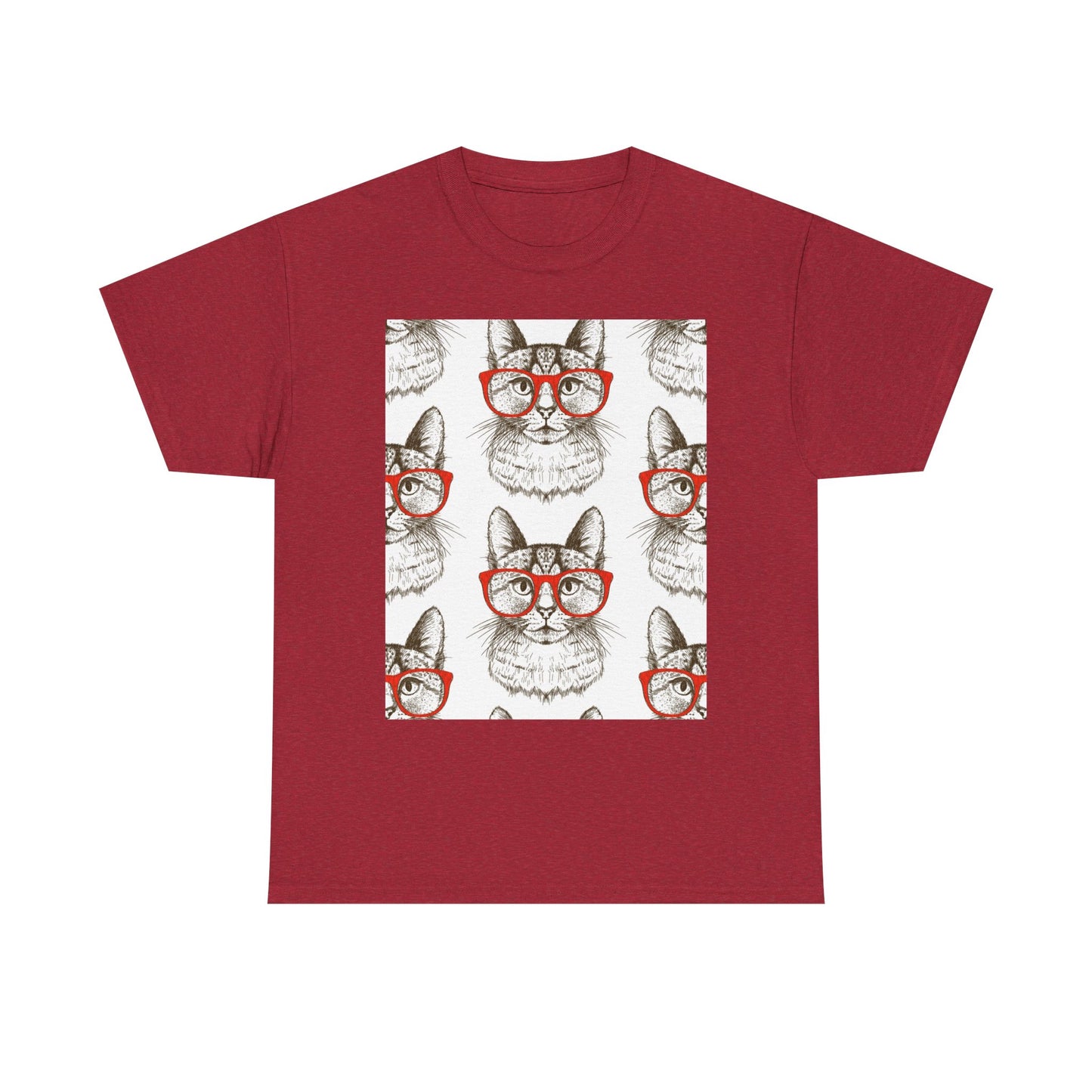 Funny Cat Graphic Unisex Heavy Cotton Tee