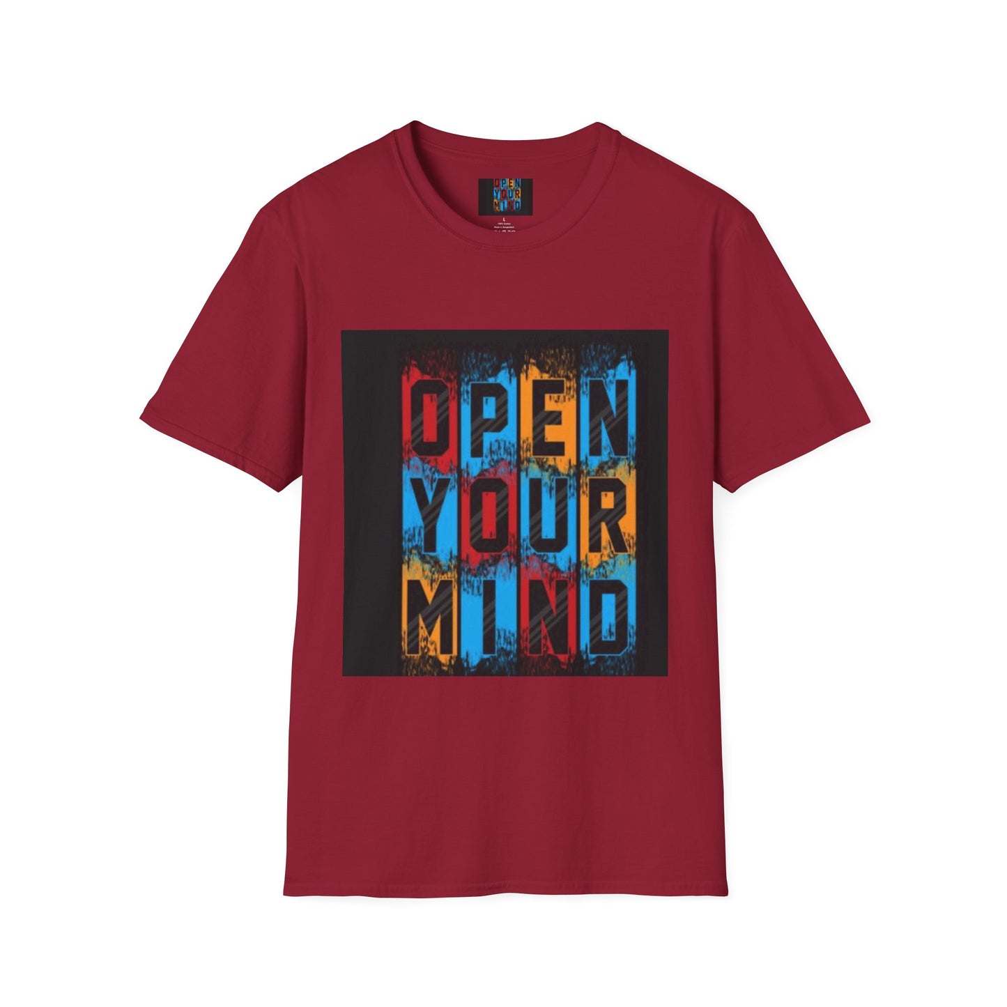 Open Your Mind Unisex Softstyle T-Shirt - Inspiring Wear for Creative Souls