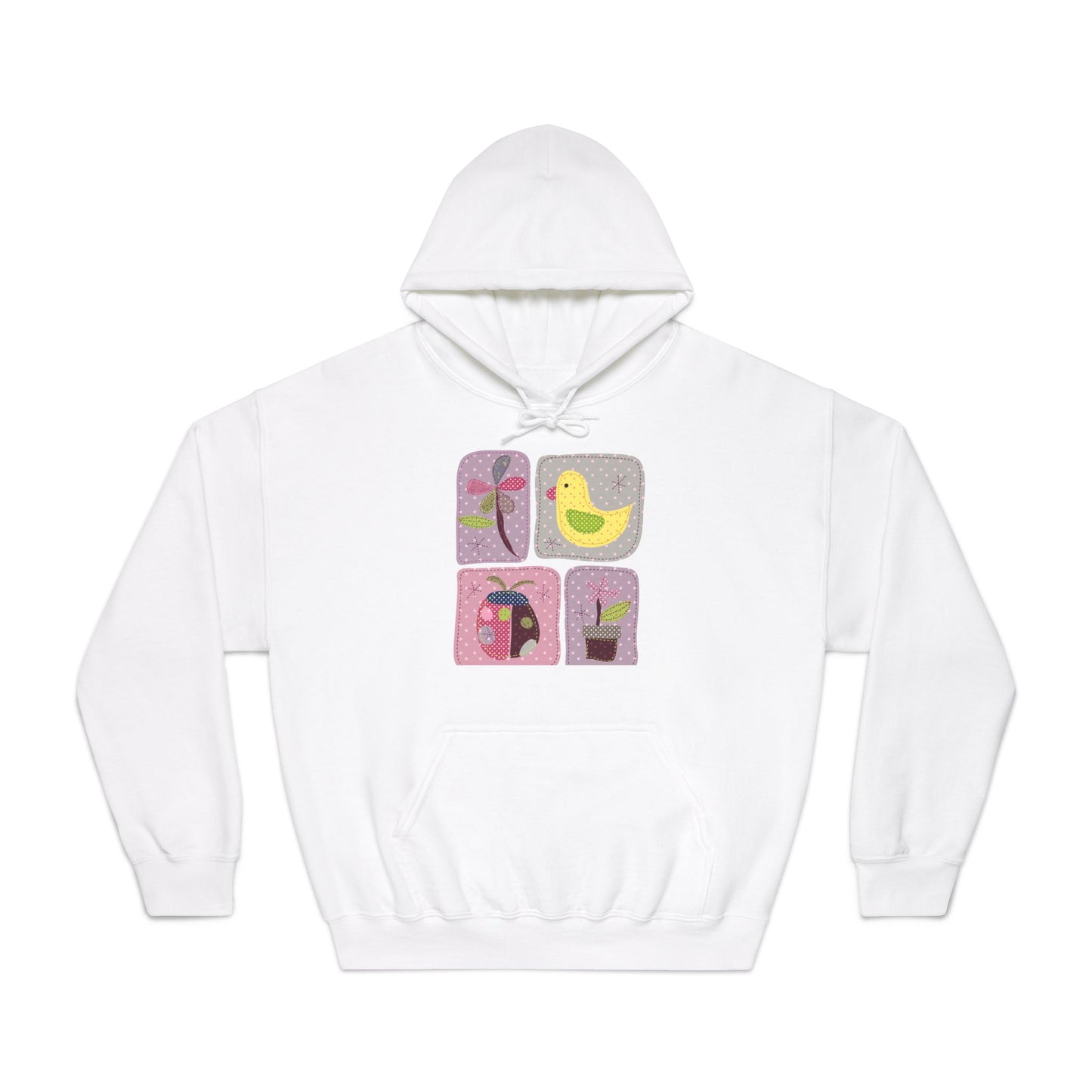 Cozy Unisex Hooded Sweatshirt with Floral Design - Perfect for Spring Celebrations
