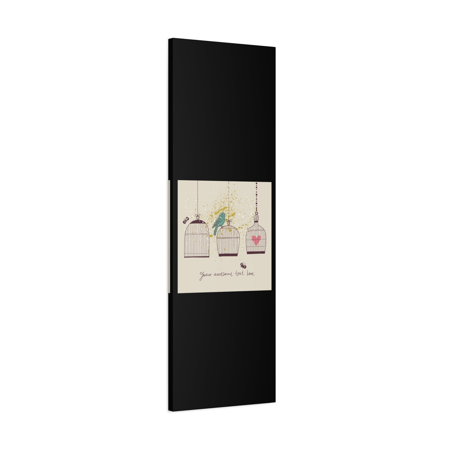 Whimsical Birdcage Canvas Wall Art - Personalized Home Decor