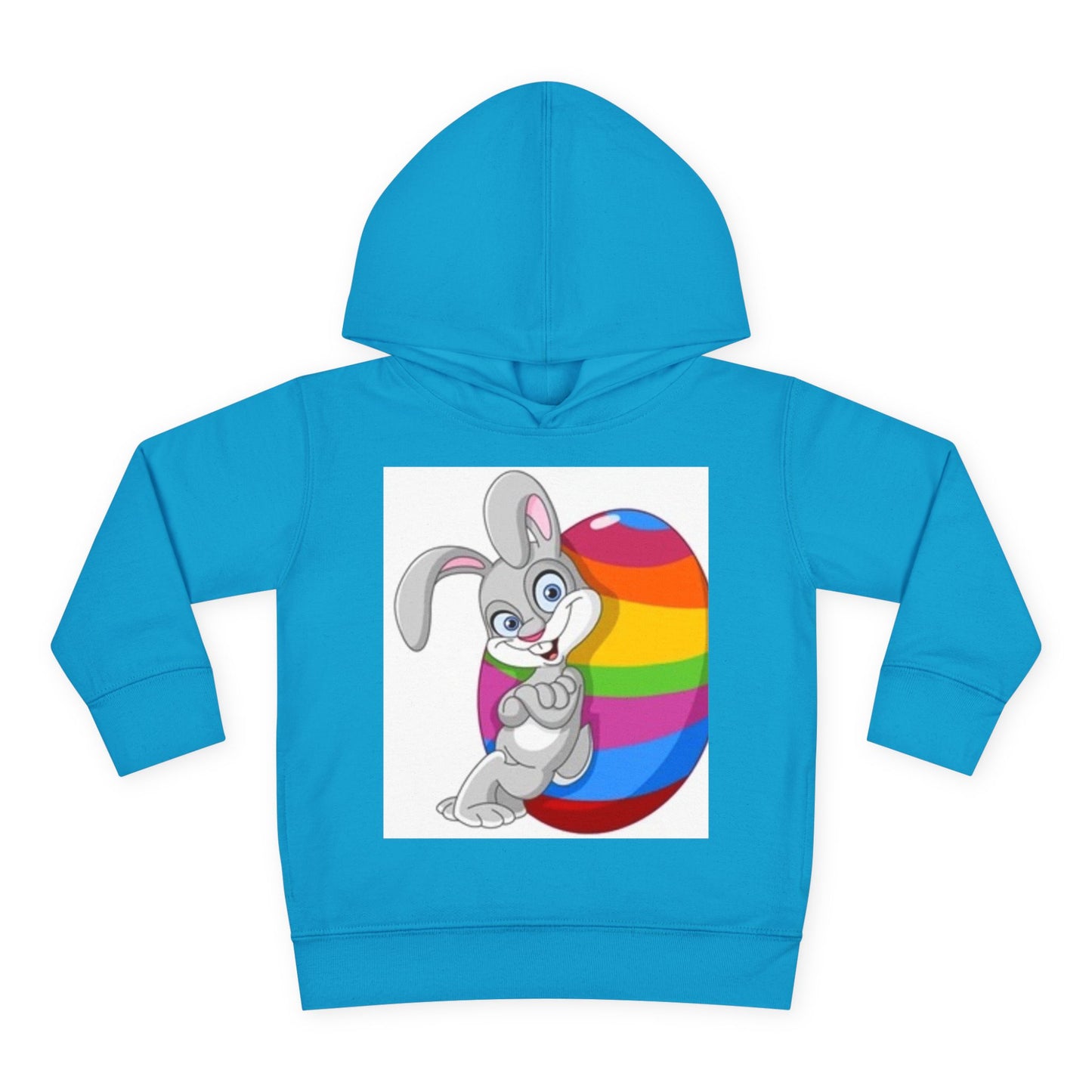 Colorful Easter Bunny Toddler Pullover Hoodie