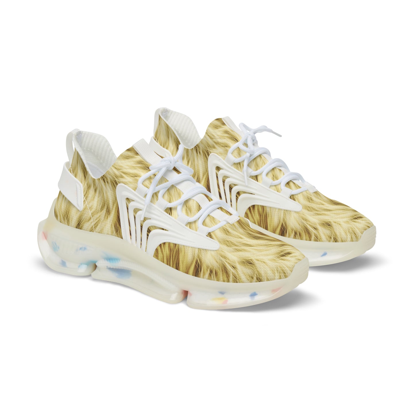 Stylish Men's Mesh Sneakers - Trendy Fur Design for Everyday Comfort