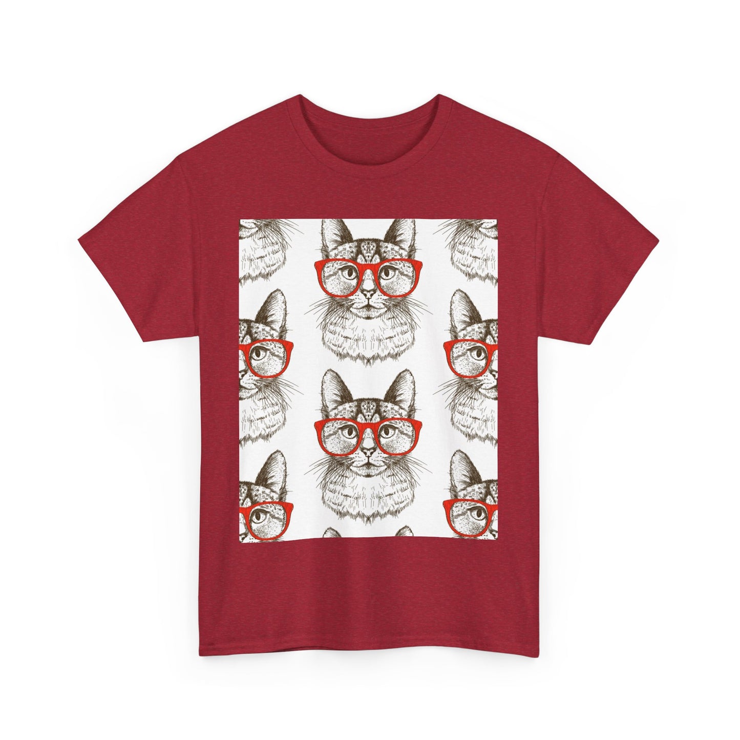 Funny Cat Graphic Unisex Heavy Cotton Tee