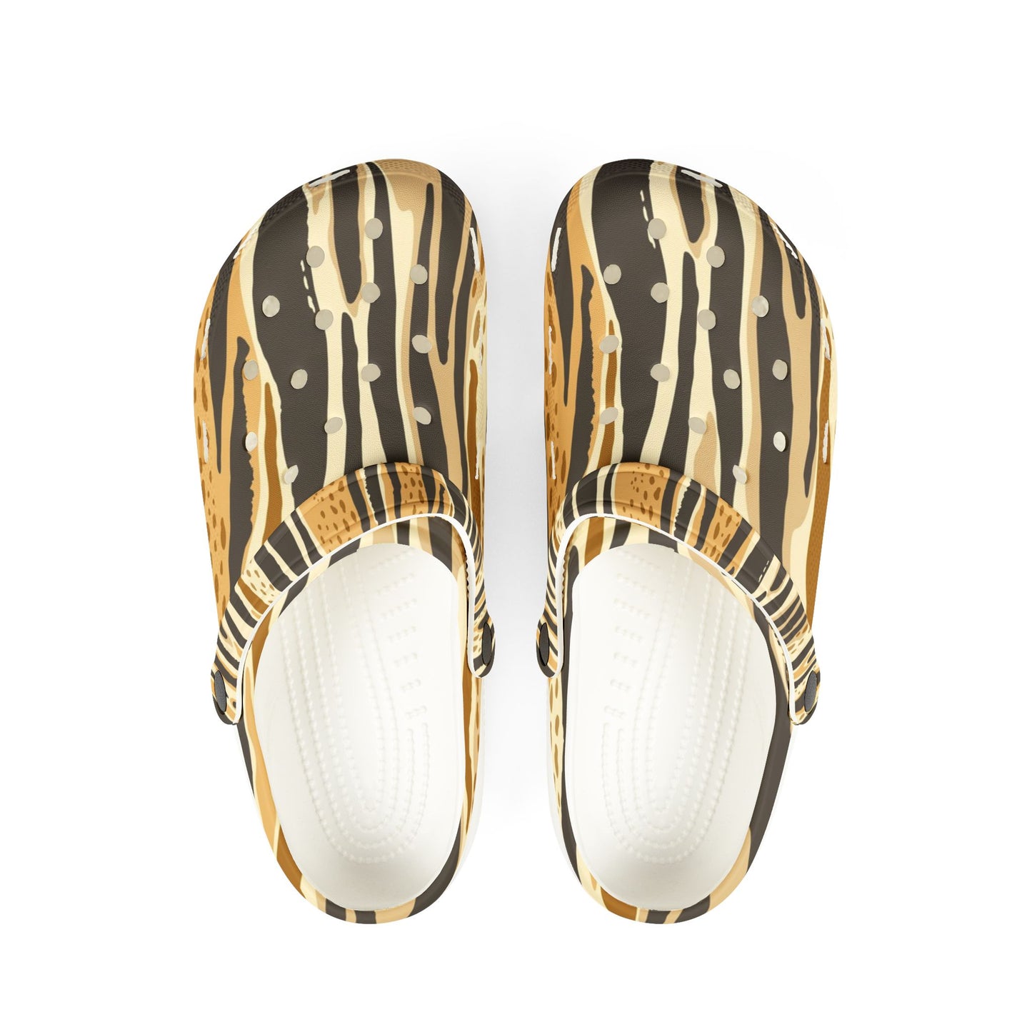 Trendy EVA Foam Clogs with Bold Animal Print - Comfortable and Stylish Footwear