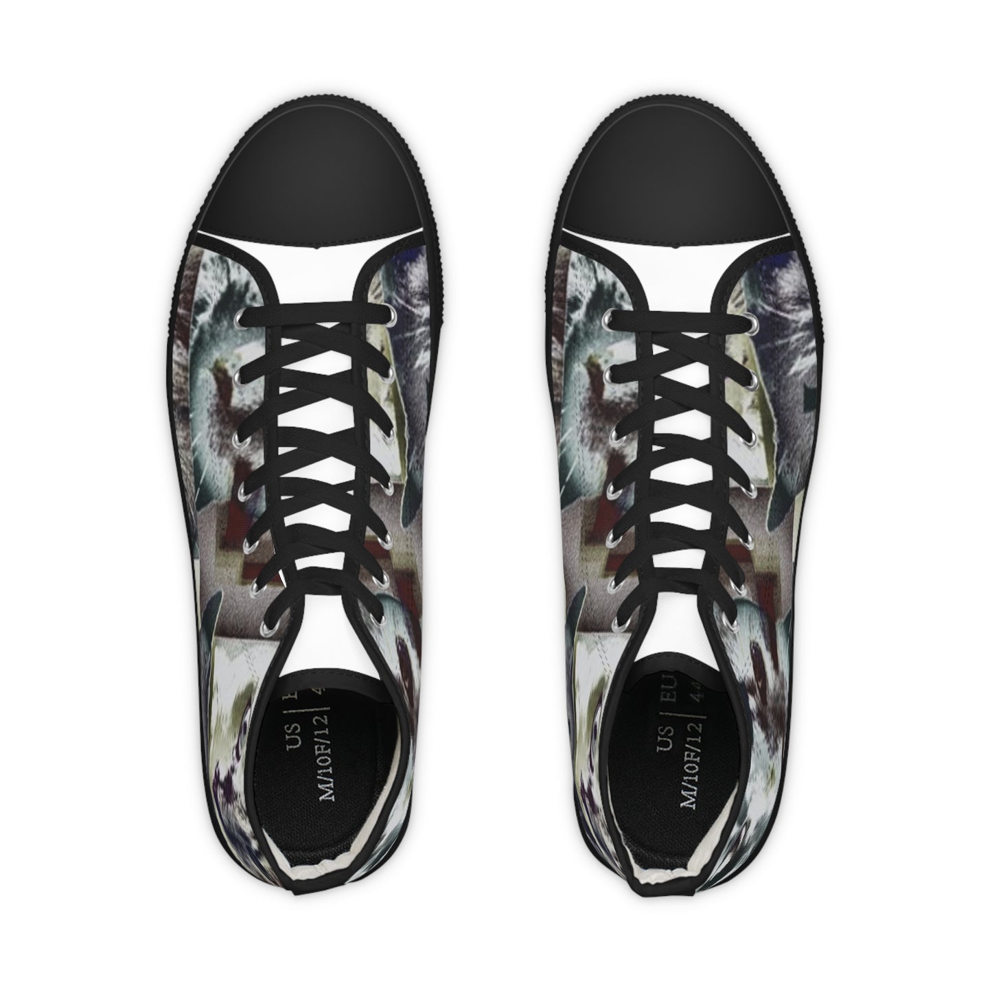 Cat-Themed High Top Sneakers for Animal Lovers
