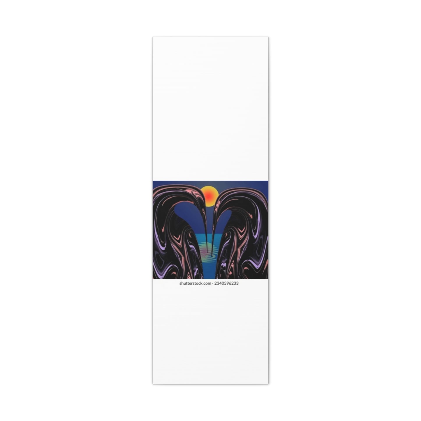 Romantic Abstract Canvas Art - Heart-Shaped Design for Home Decor