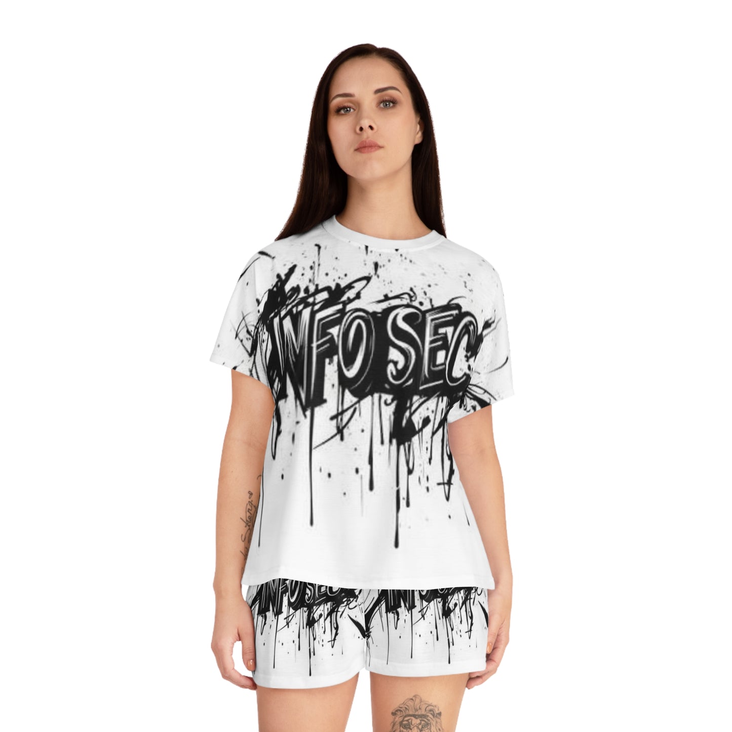 Trendy Women's Short Pajama Set - Info Sec Design