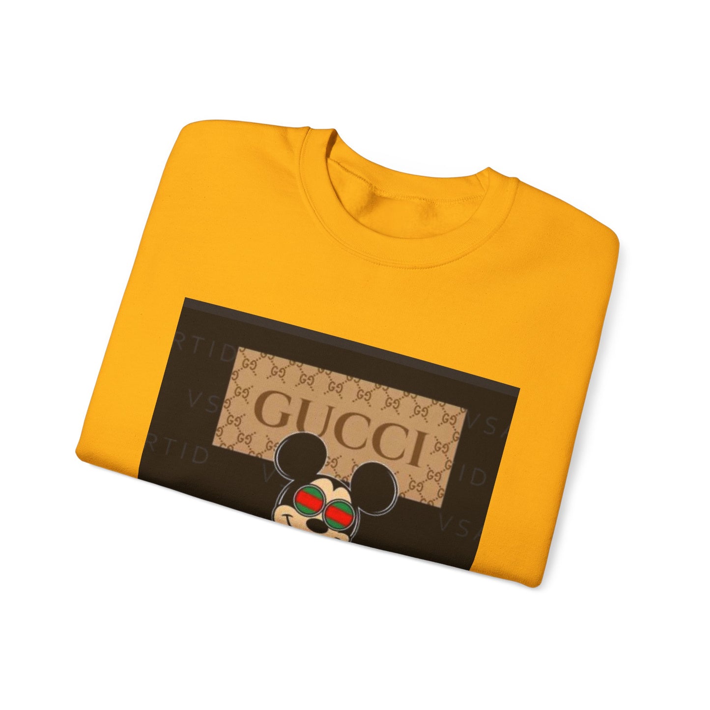 Gucci-Inspired Mickey Mouse Unisex Heavy Blend™ Crewneck Sweatshirt