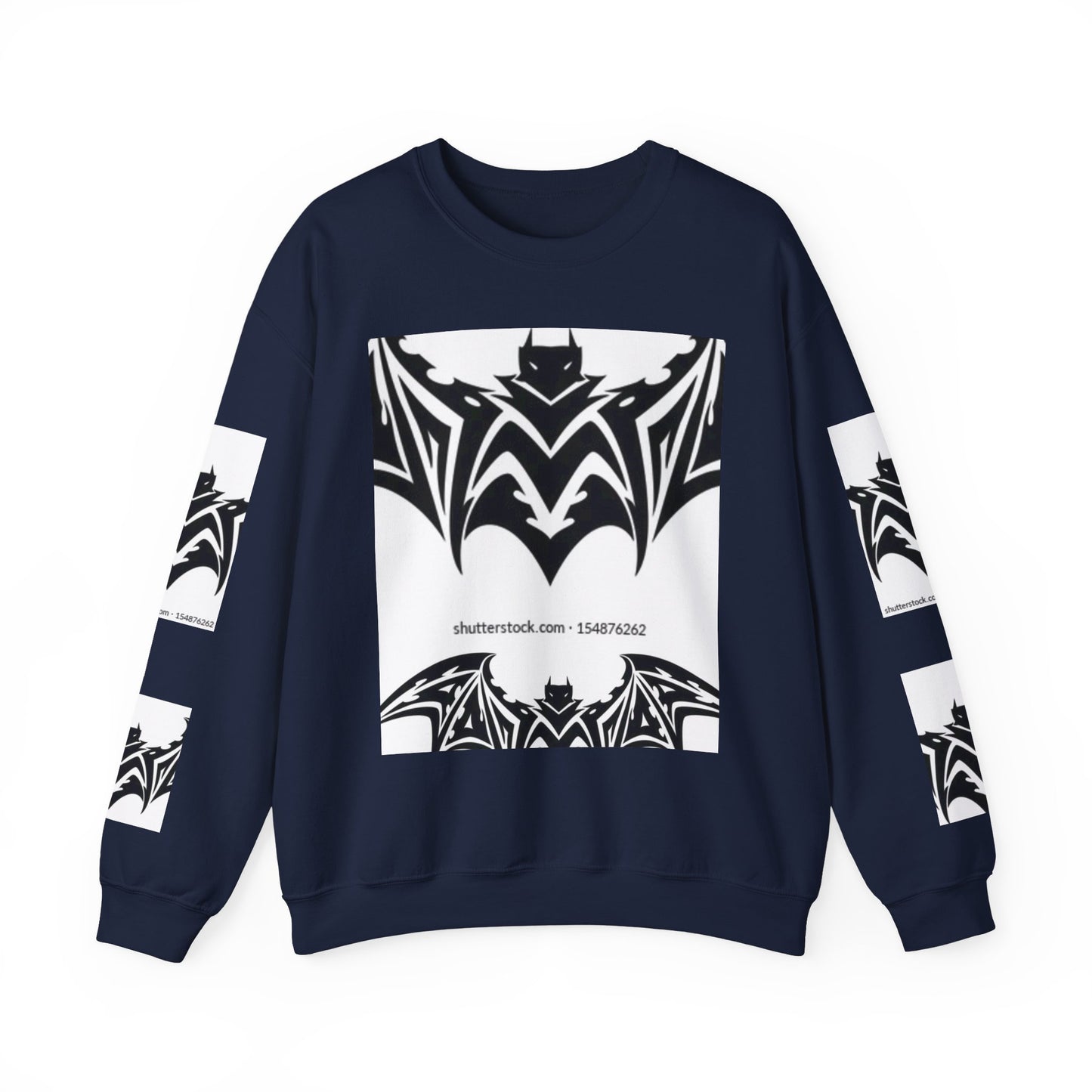 Gothic Bat Sweatshirt - Unisex Crewneck for Halloween & Casual Wear