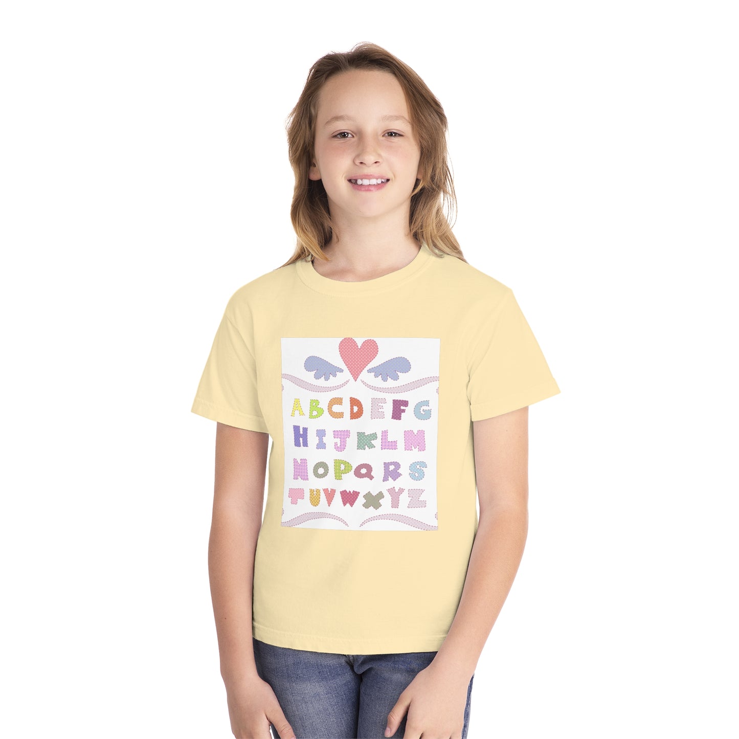 Youth Alphabet Love Tee - Fun & Playful Kids Shirt