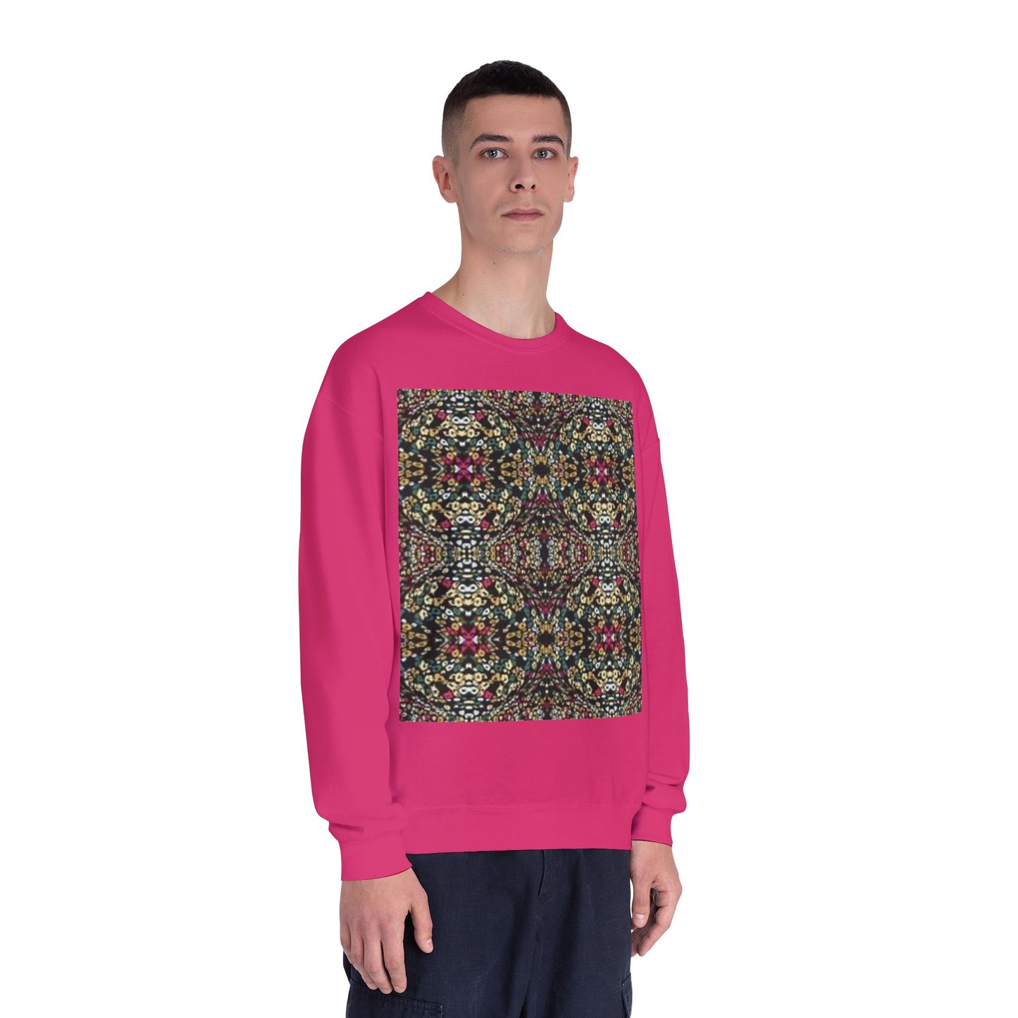 Vibrant Floral Pattern Unisex Crewneck Sweatshirt