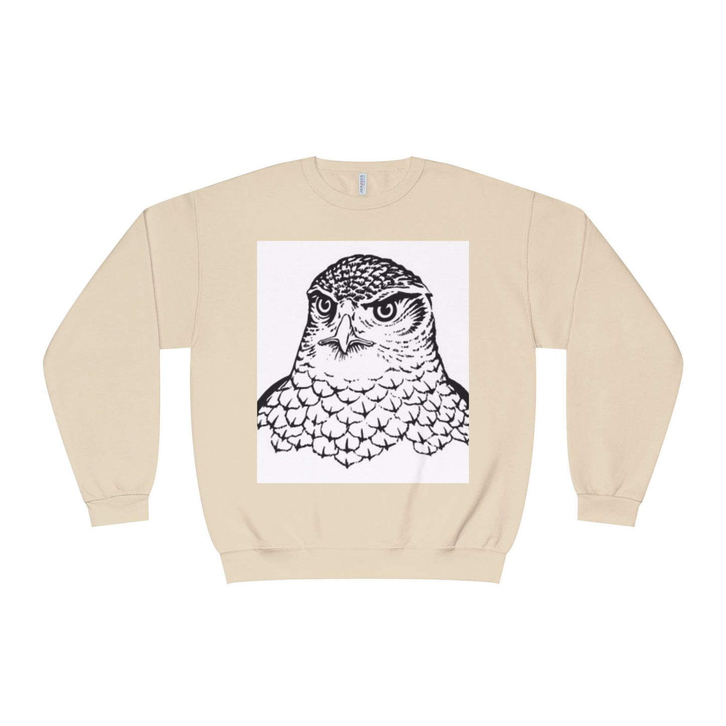 Unisex White Owl Graphic Crewneck Sweatshirt - Cozy & Stylish