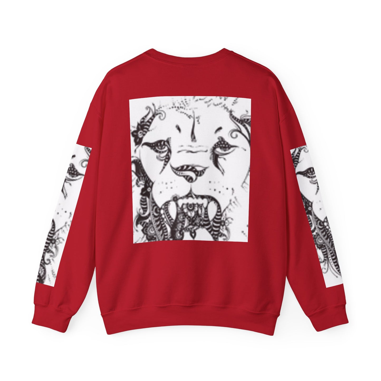 Wild Spirit Lion Graphic Crewneck Sweatshirt | Unisex Heavy Blend