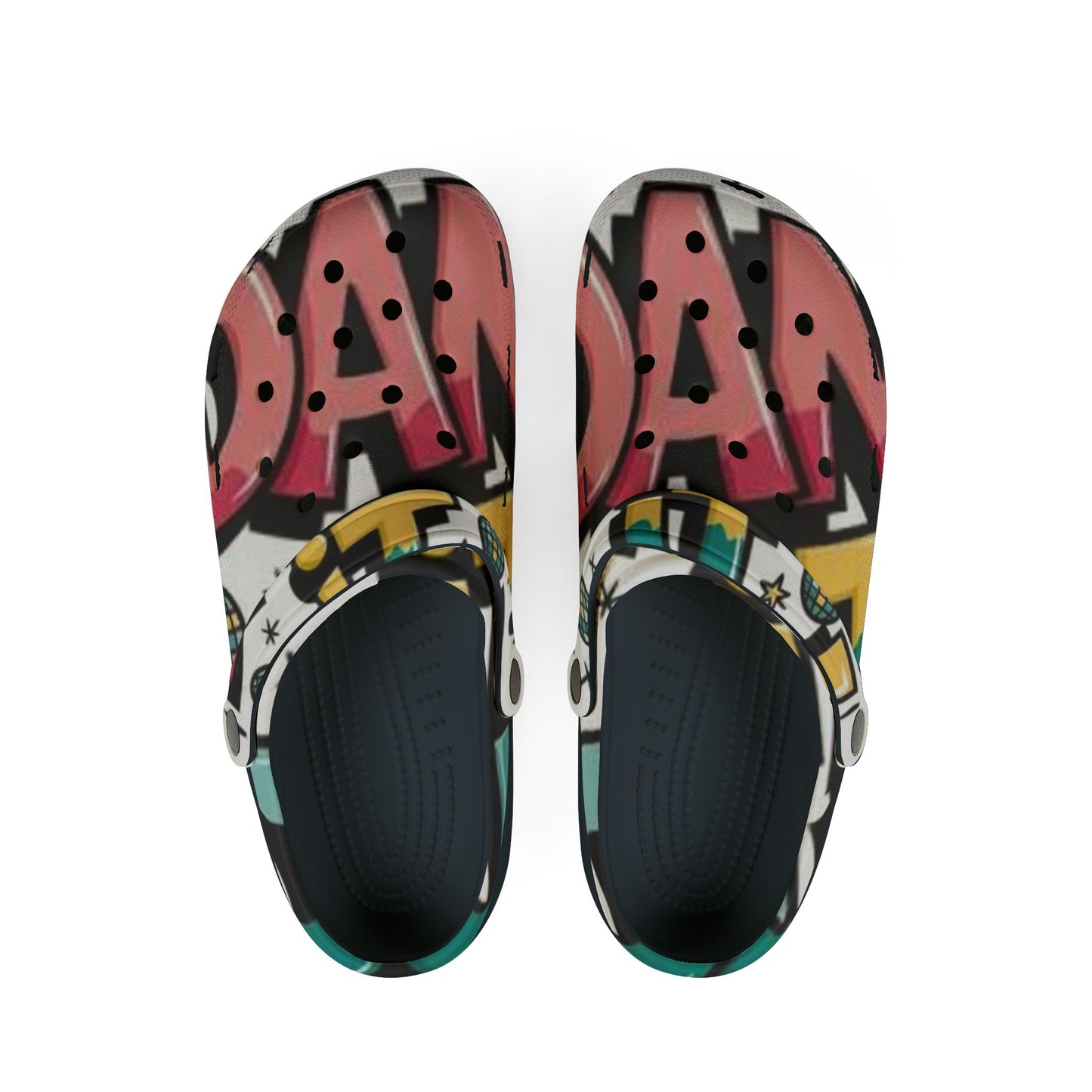Colorful Graffiti EVA Foam Shoes for Casual Comfort