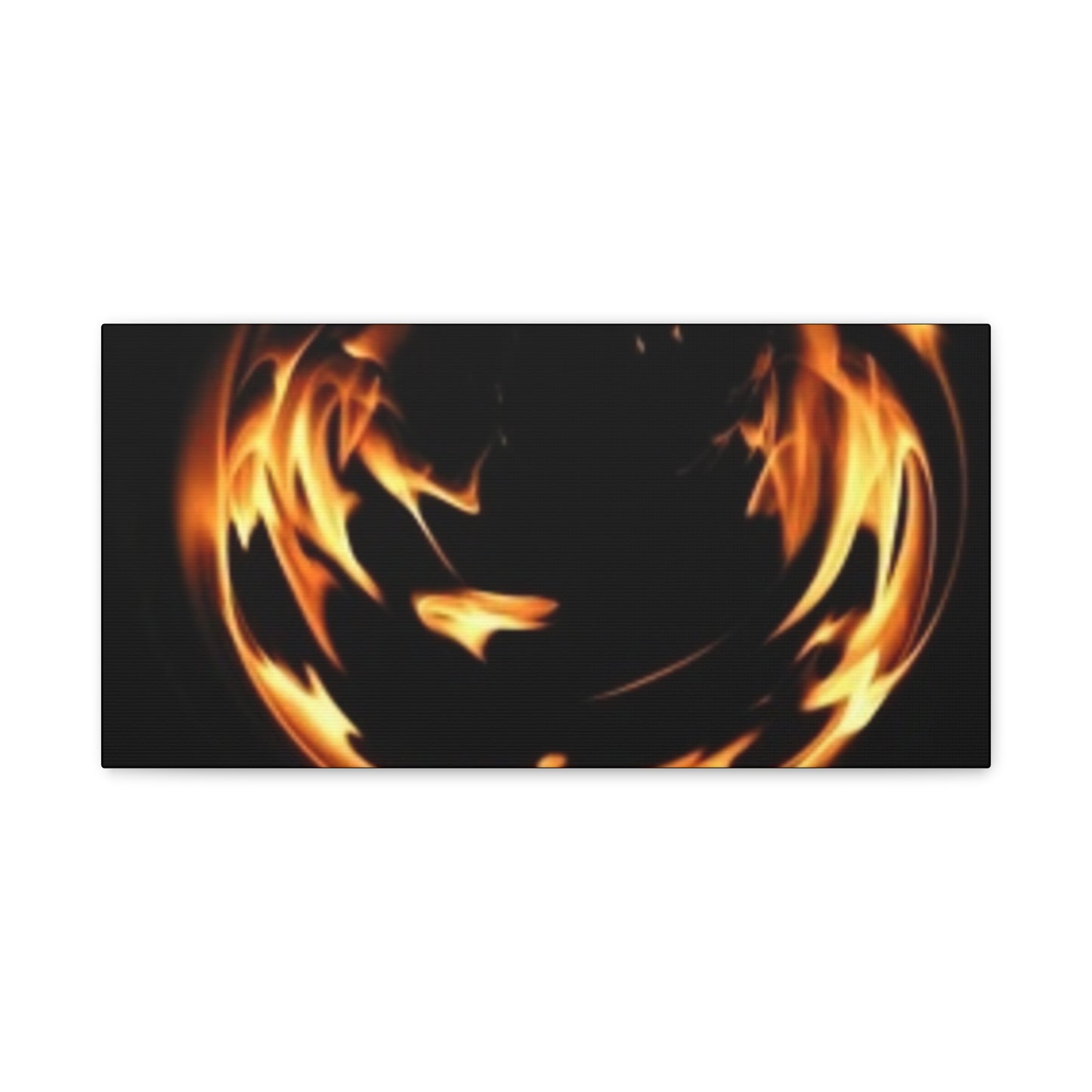 Fire Swirl Matte Canvas Art - Stretched 1.25" Gallery Wrap