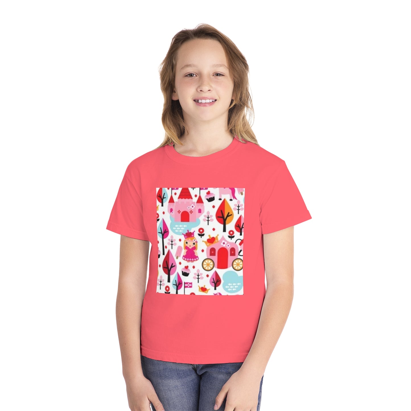 Youth Midweight Tee - Whimsical Fairy Tale Design for Kids