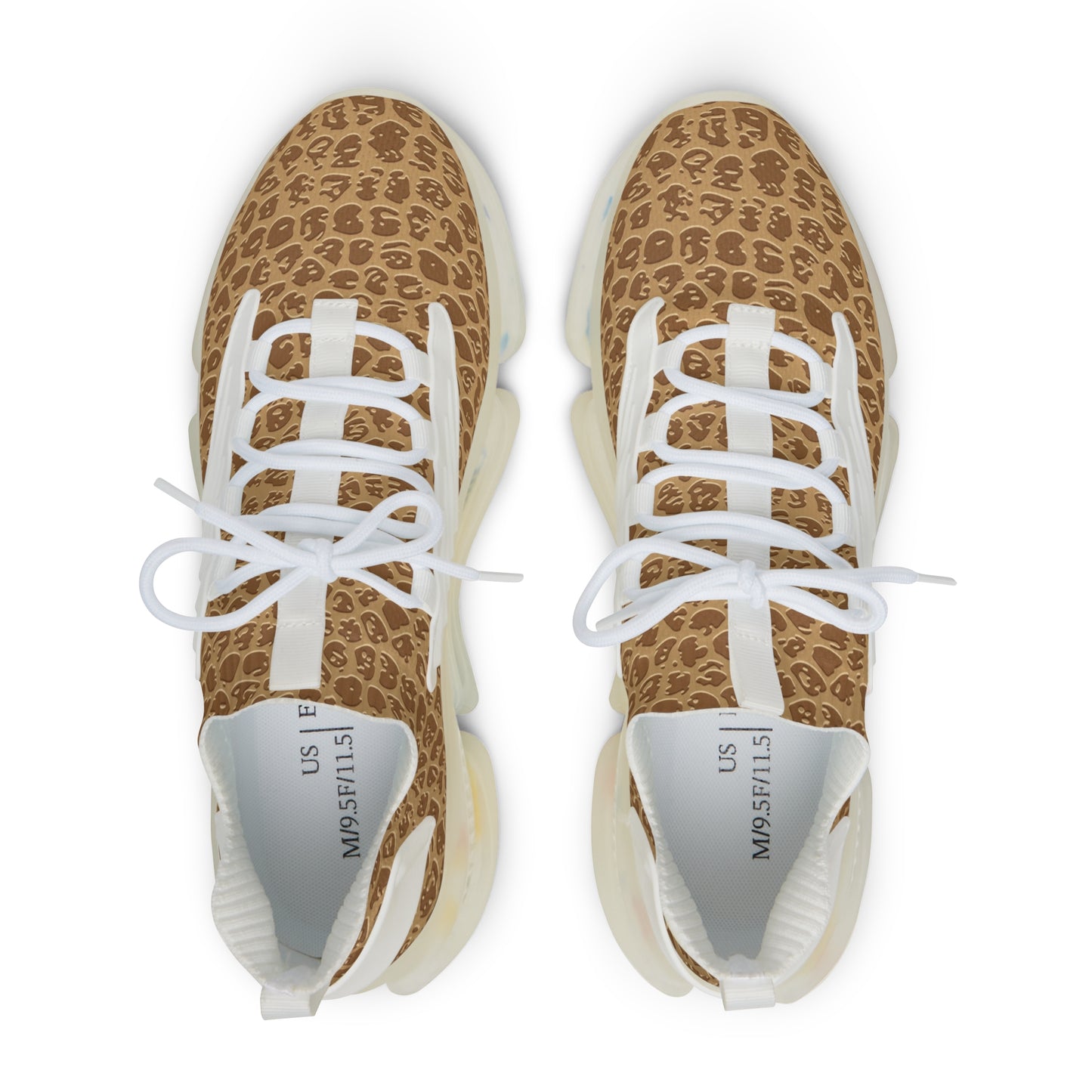 Stylish Men's Mesh Sneakers - Trendy Leopard Print Athletic Shoes