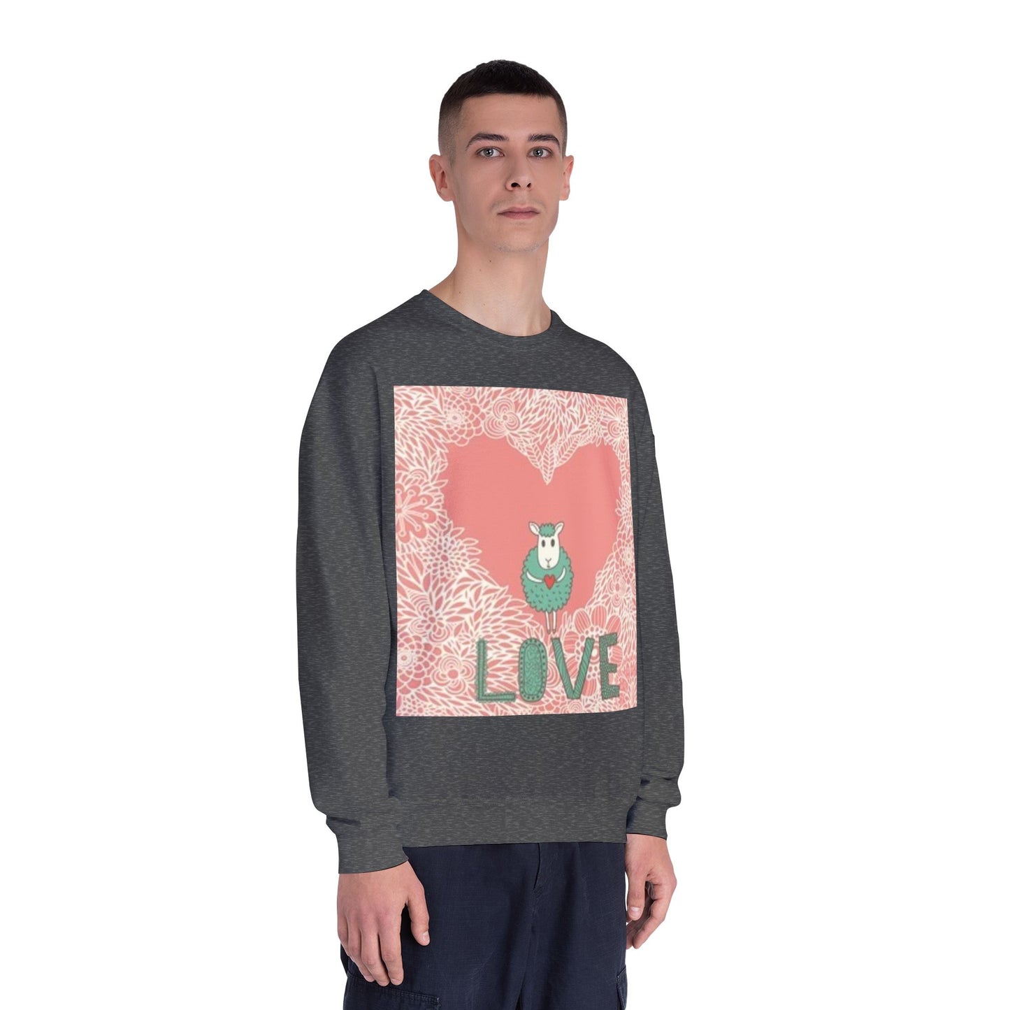Love-Themed Unisex NuBlend® Crewneck Sweatshirt
