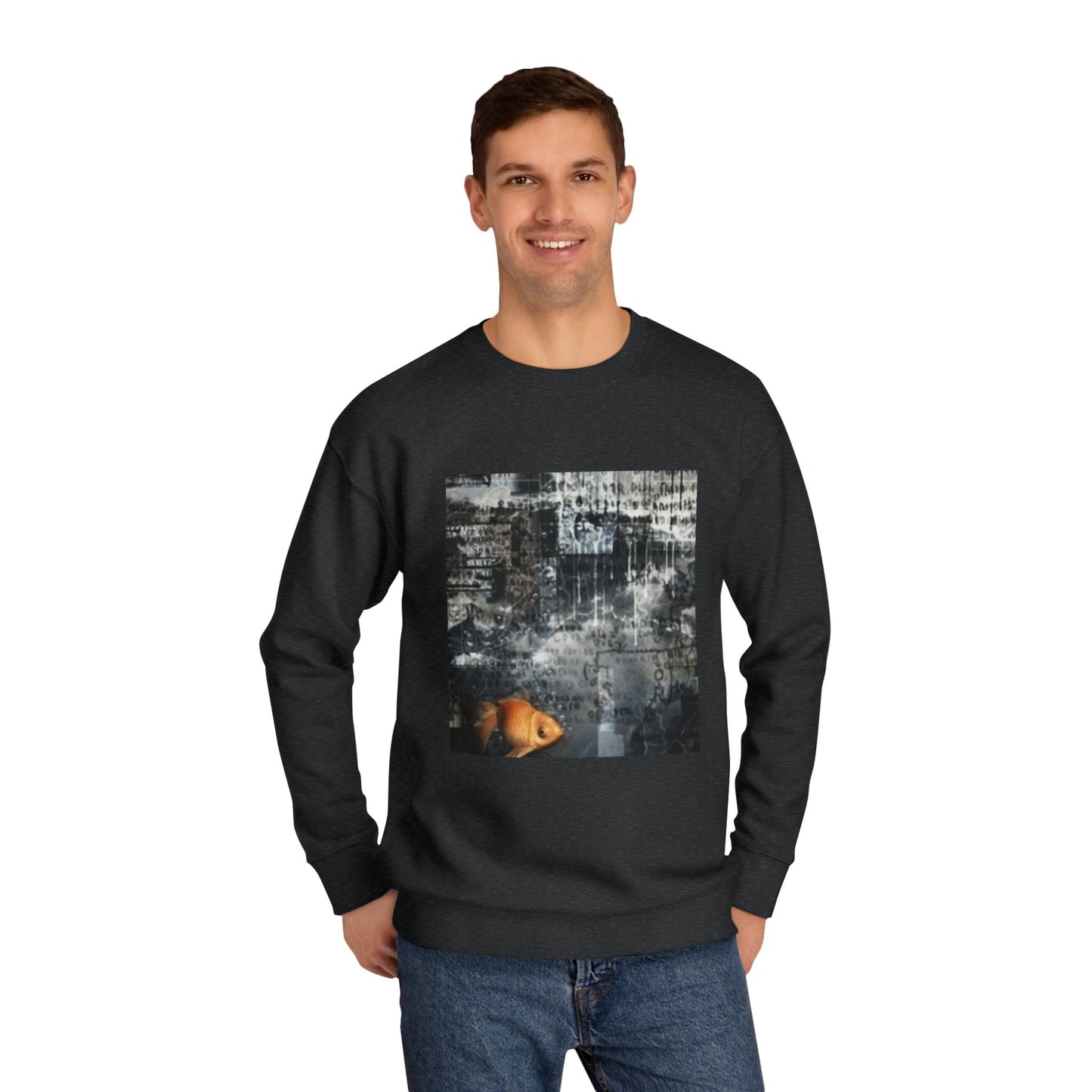 Roaring Lion Unisex Crew Sweatshirt - Bold Art for Animal Lovers