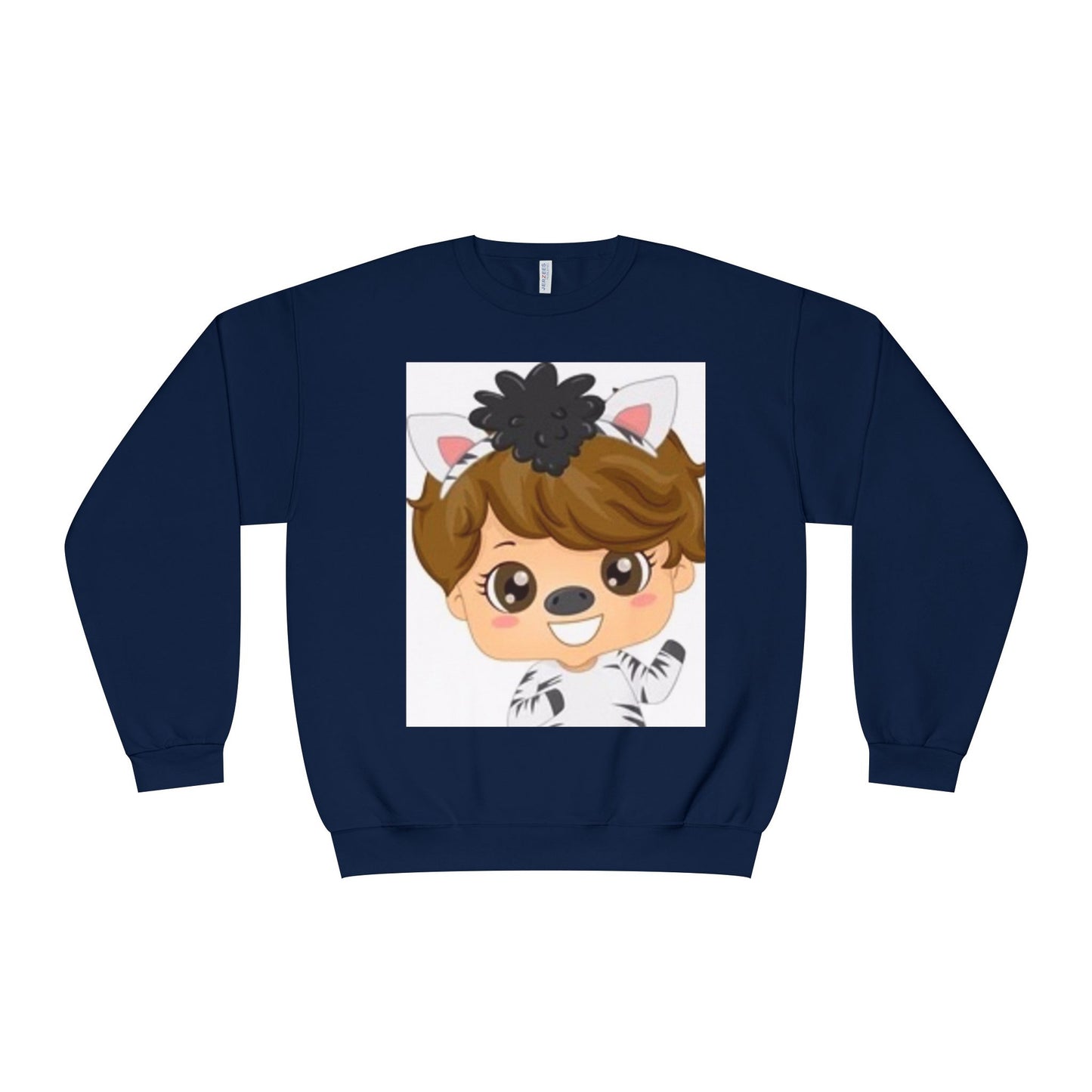 Cute Cartoon Animal Crewneck Sweatshirt for Kids