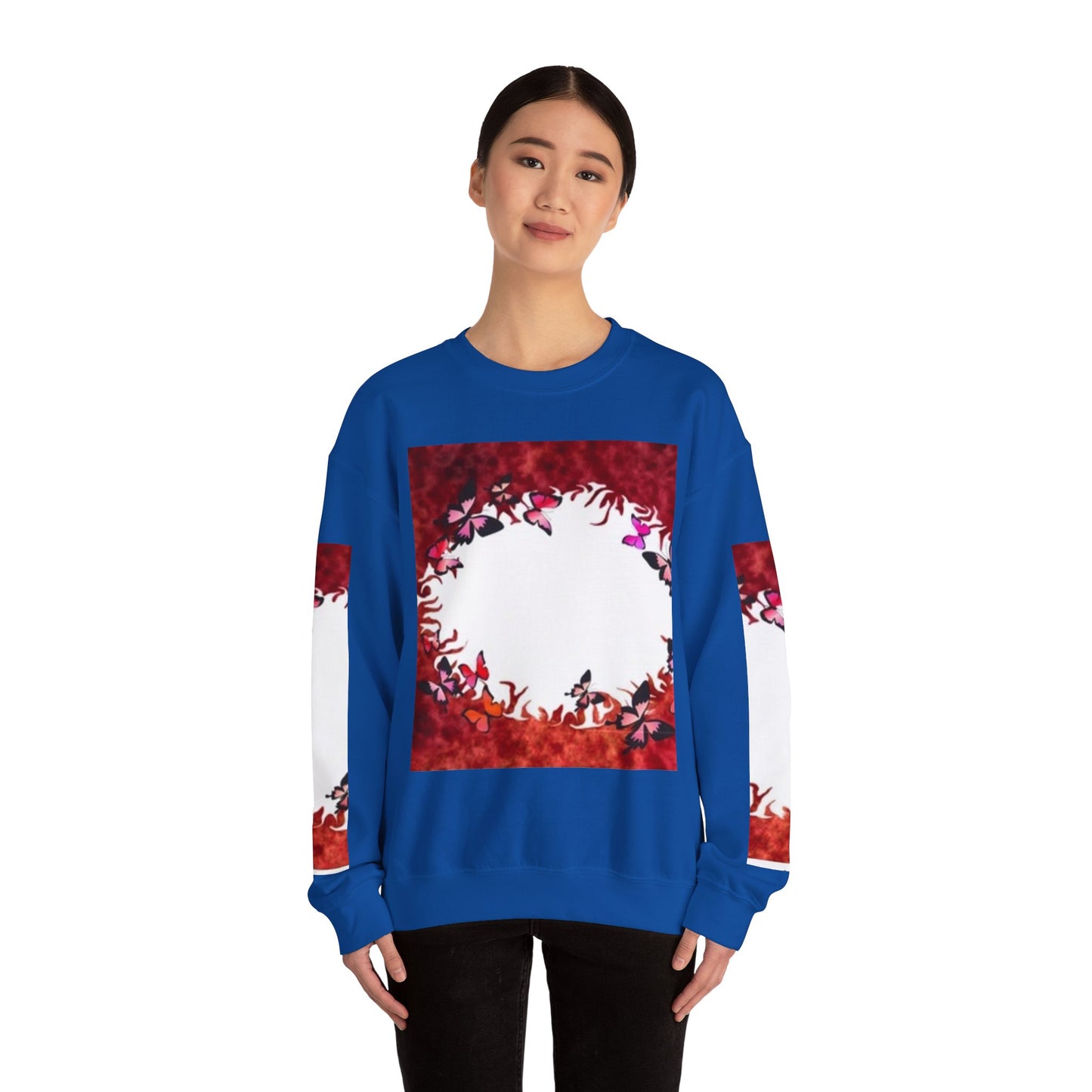 Floral Nature Crewneck Sweatshirt - Cozy Unisex Pullover for Nature Lovers
