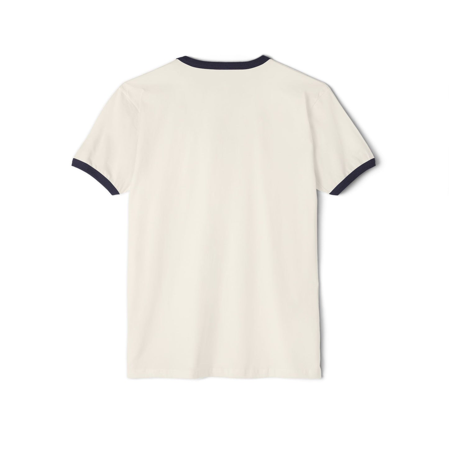 Nature-Inspired Unisex Cotton Ringer T-Shirt - Minimalist Landscape Design