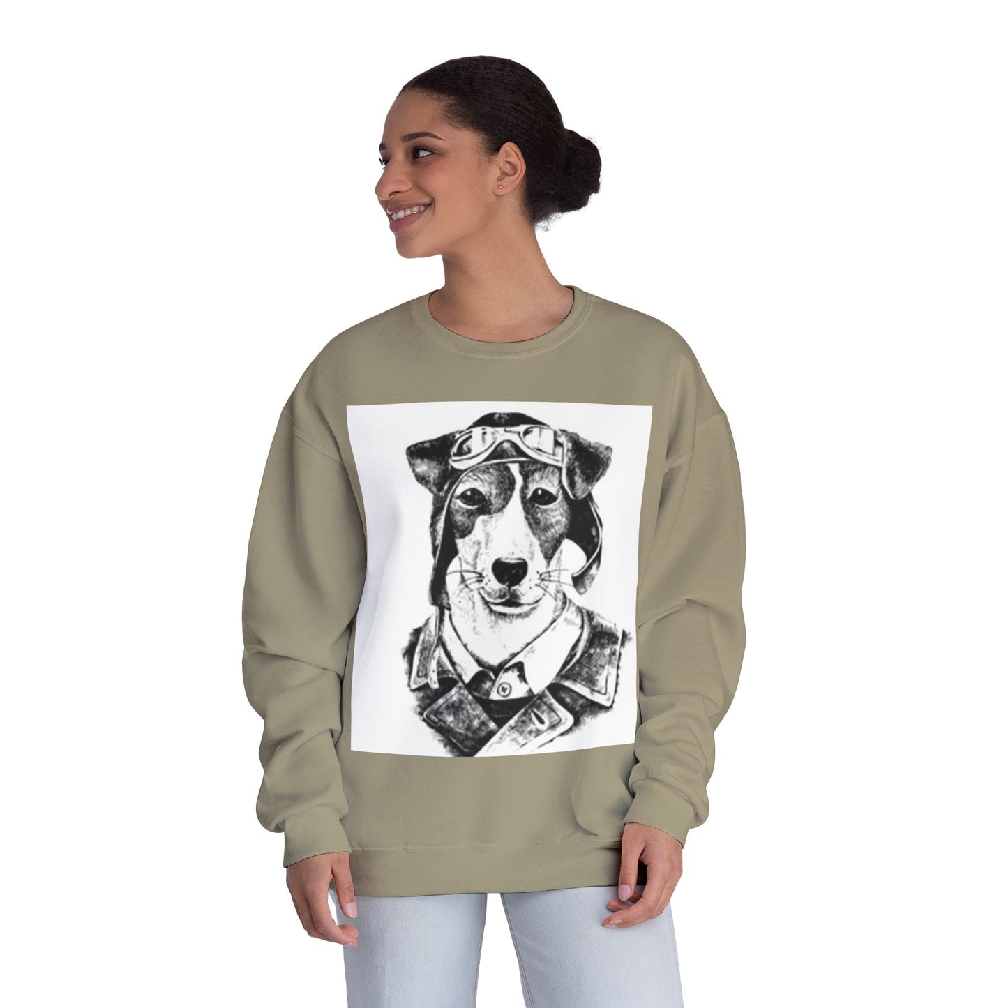 Pilot Dog Unisex Crewneck Sweatshirt - Cozy Pet Lover's Gift