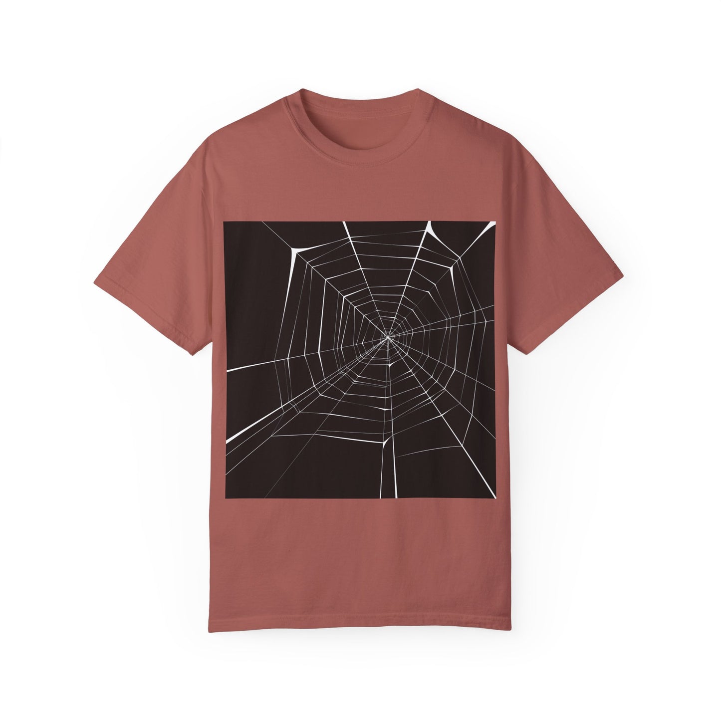 Spooky Spider Web Unisex Garment-Dyed T-Shirt