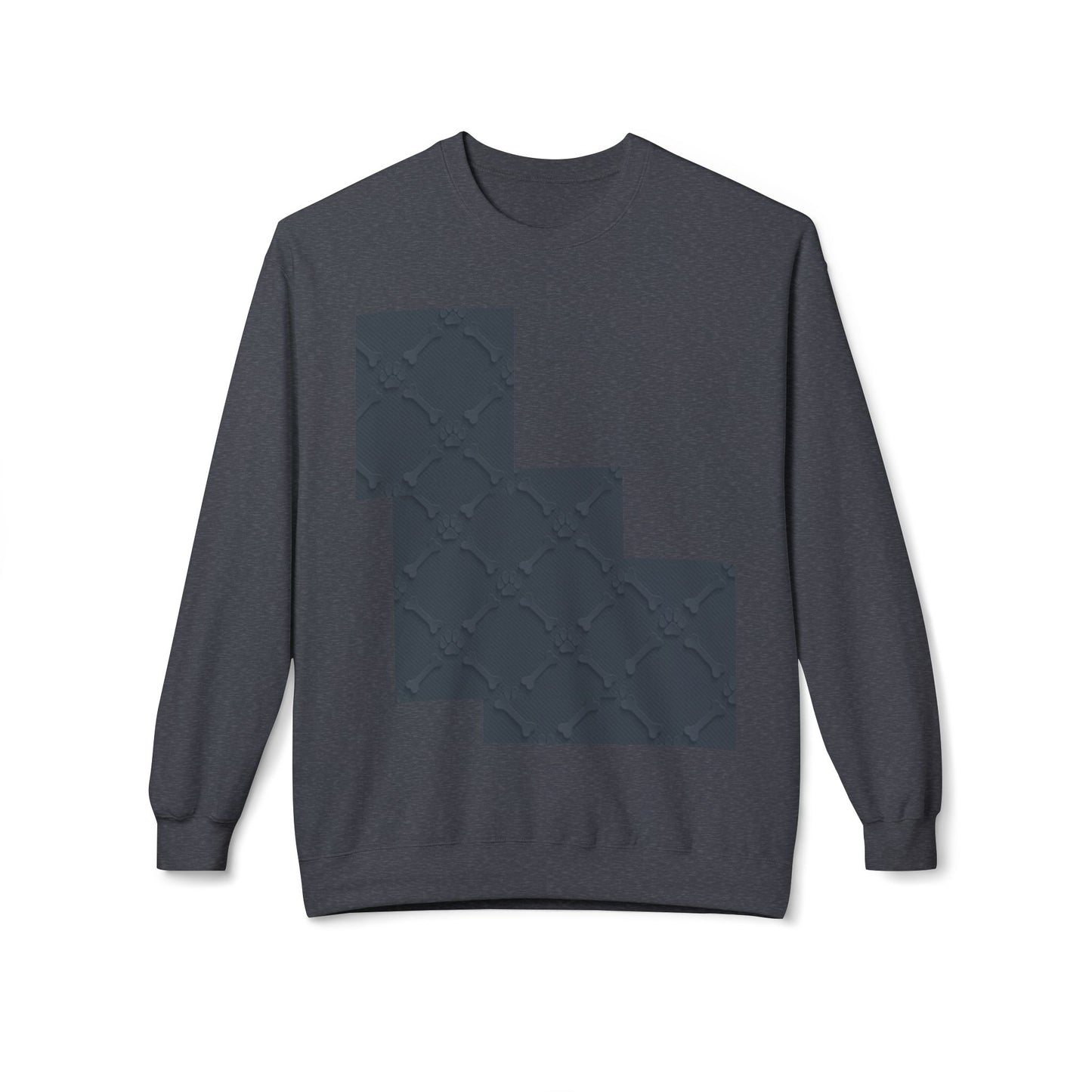 Minimalist Pet-Themed Crewneck Sweatshirt for Animal Lovers