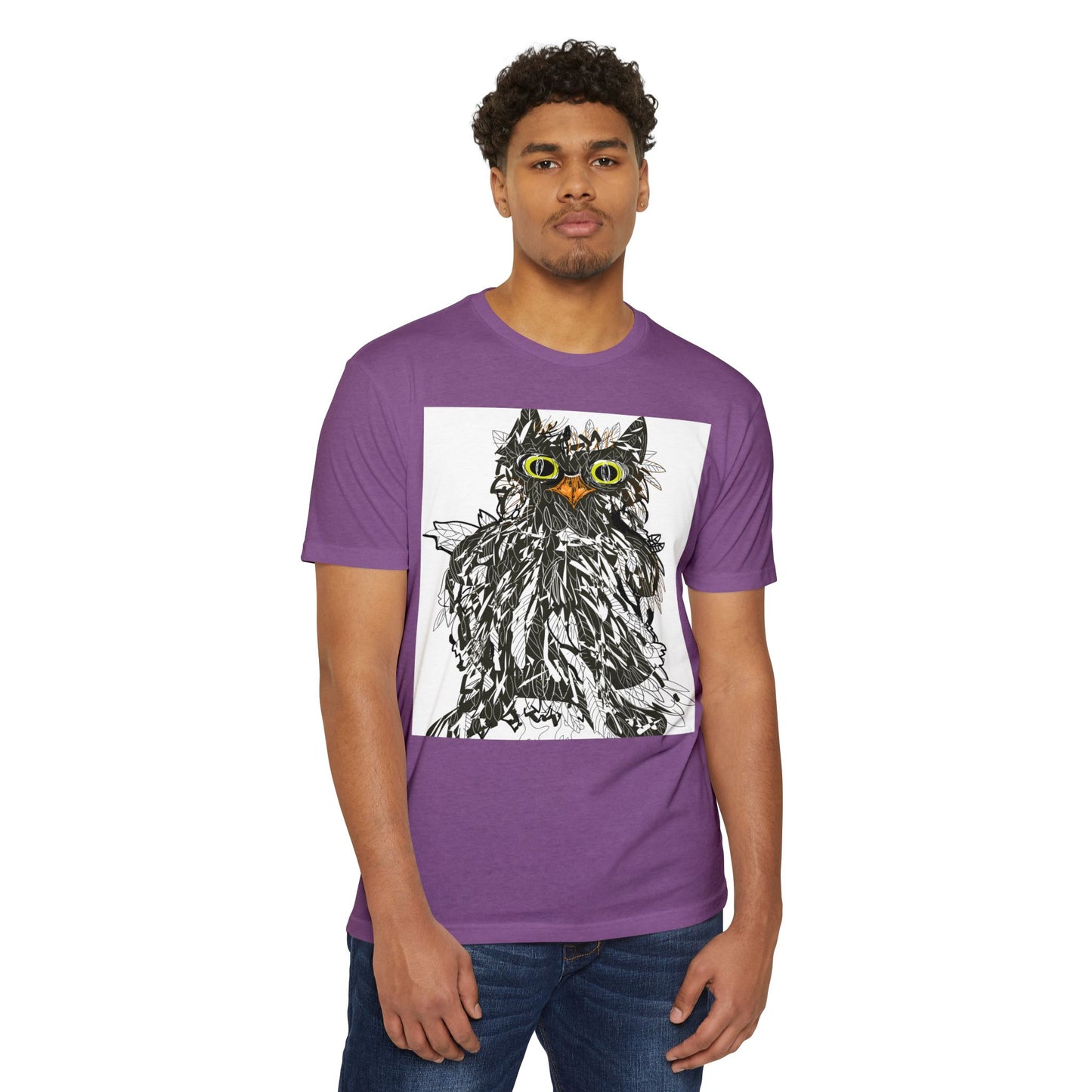 Whimsical Cat Graphic Unisex T-Shirt - Fun & Artsy Apparel
