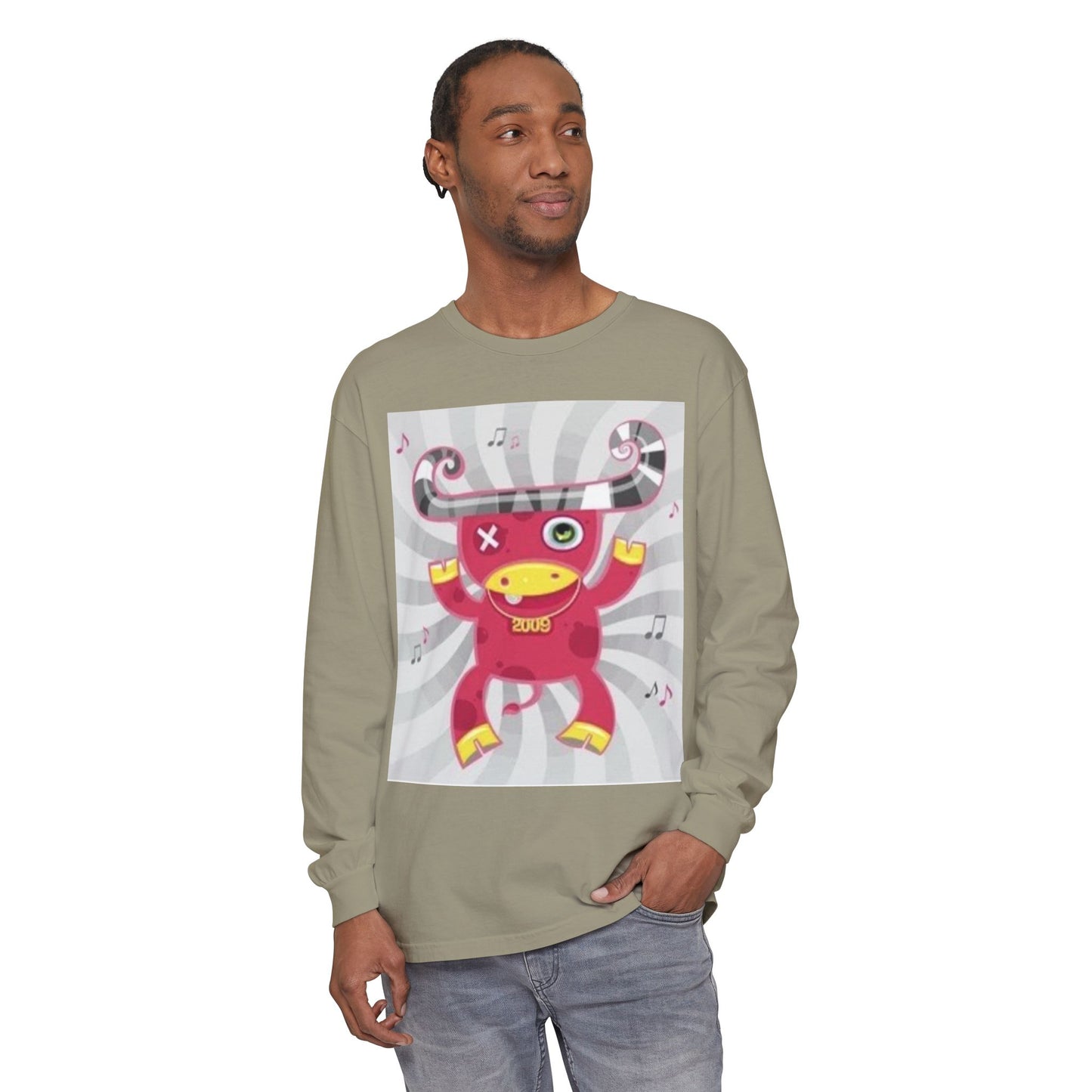 Fun & Quirky Graphic Long Sleeve T-Shirt - Perfect for Music Lovers