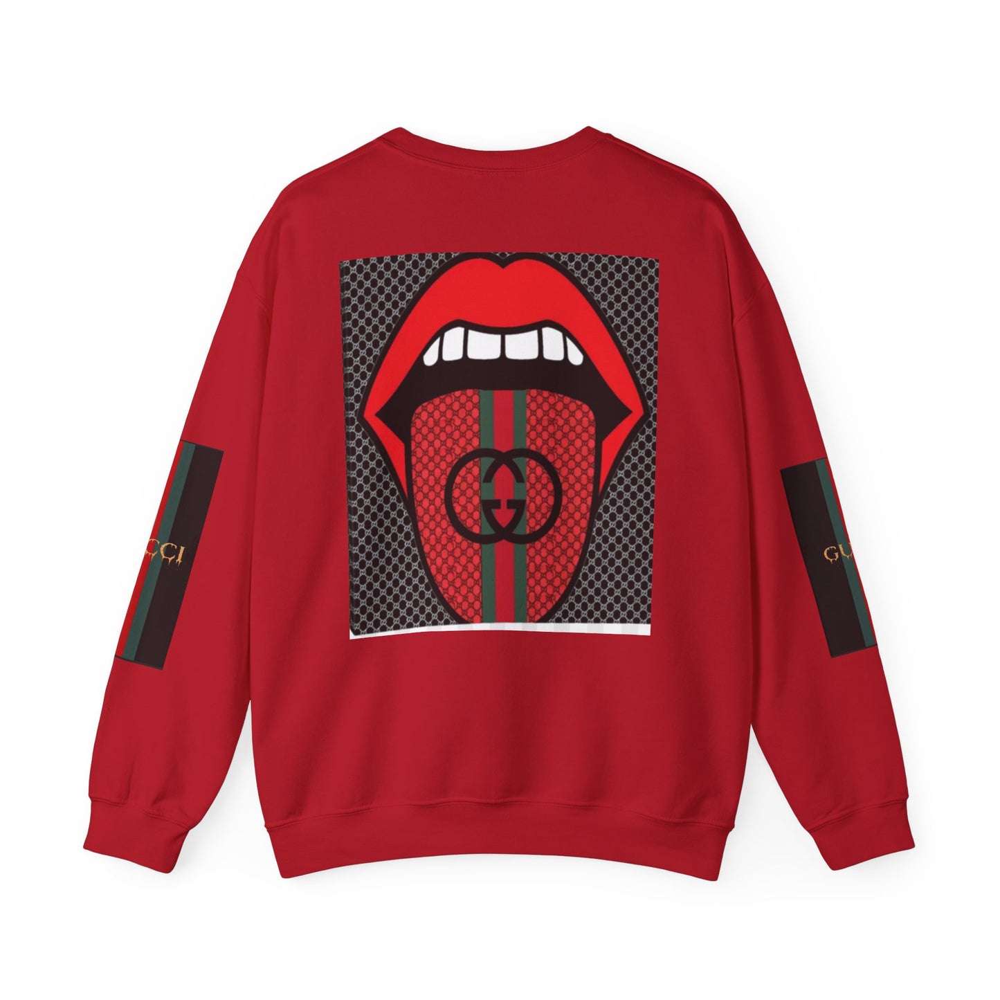Gucci Inspired Unisex Heavy Blend Crewneck Sweatshirt - Bold Graphic Design