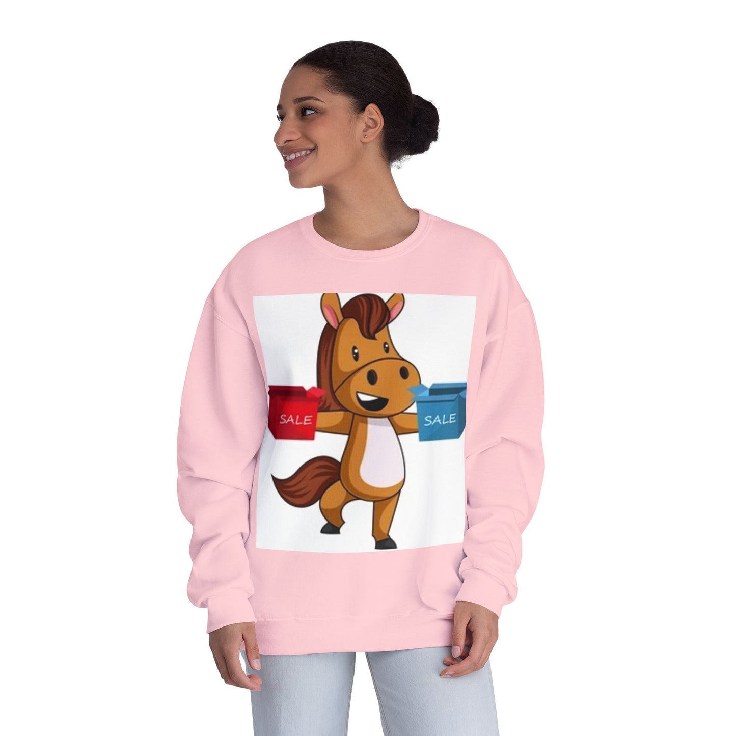Funny Horse Sale Crewneck Sweatshirt | Unisex NuBlend®