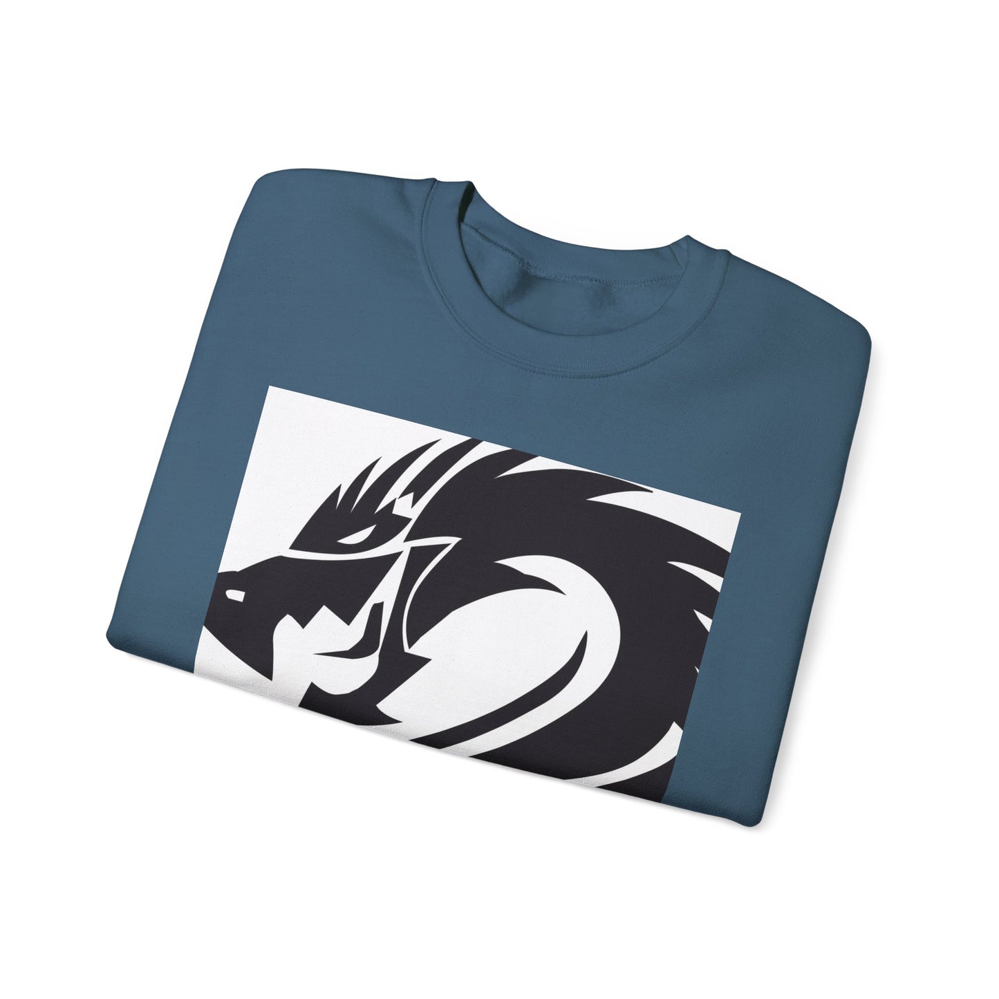 Dragon Graphic Unisex Heavy Blend Sweatshirt - Cozy and Stylish for Fantasy Enthusiasts