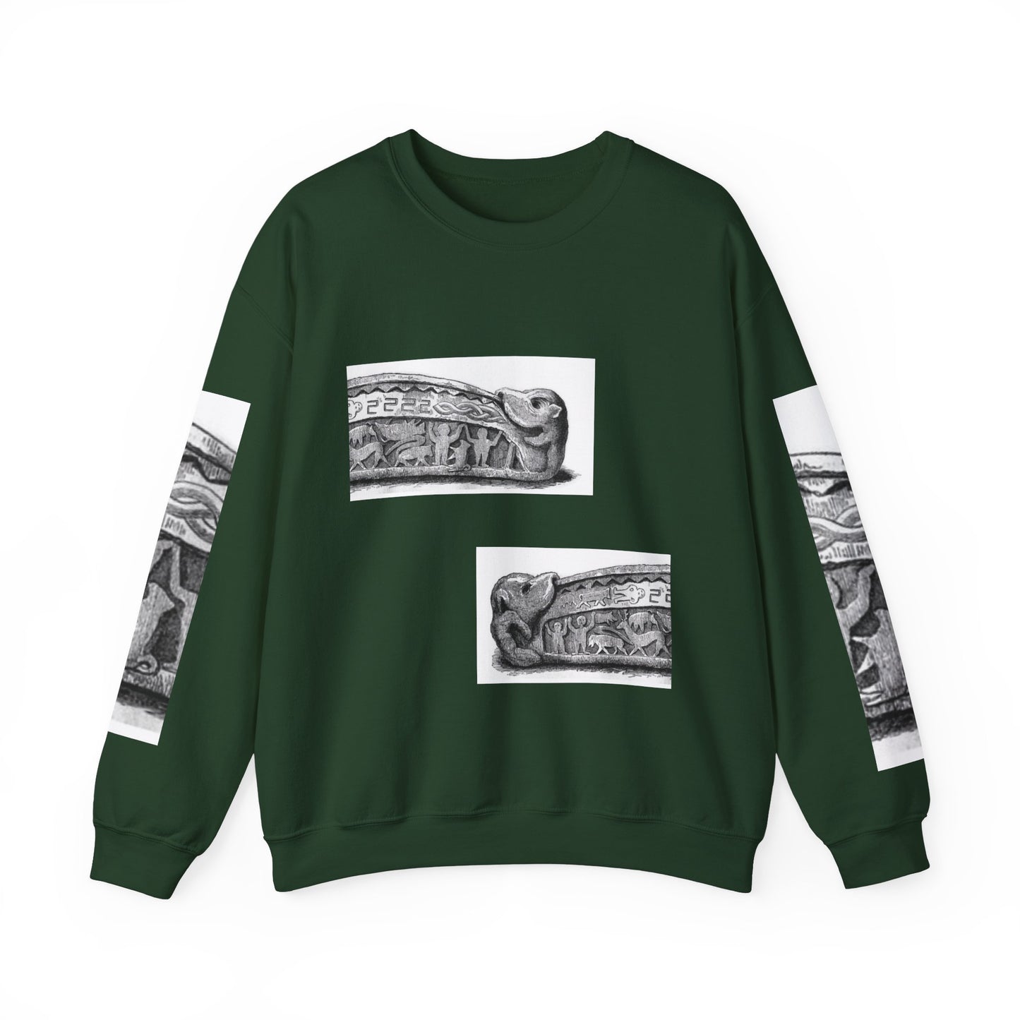 Artistic Unisex Heavy Blend™ Crewneck Sweatshirt - Vintage-Inspired Graphic Design