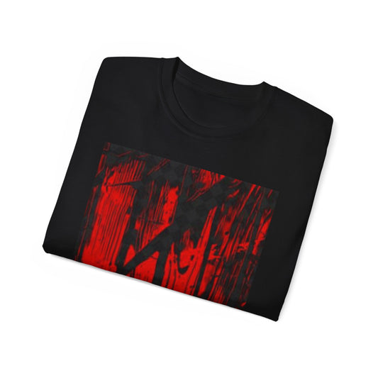 Bold Abstract Red Graphic Tee - Unisex Ultra Cotton Shirt