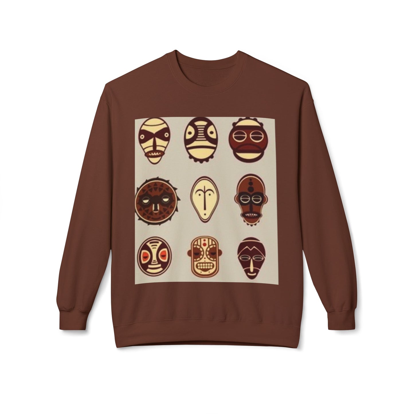 Artistic Horse Illustration Fleece Crewneck Sweatshirt - Unisex