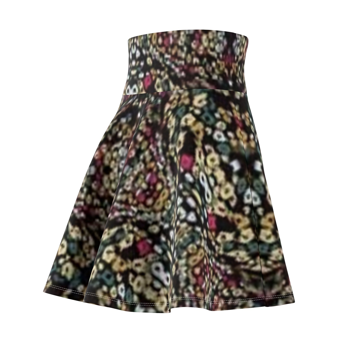 Boho Floral Women’s Skater Skirt - Vibrant, Flowing Style for Summer Fun