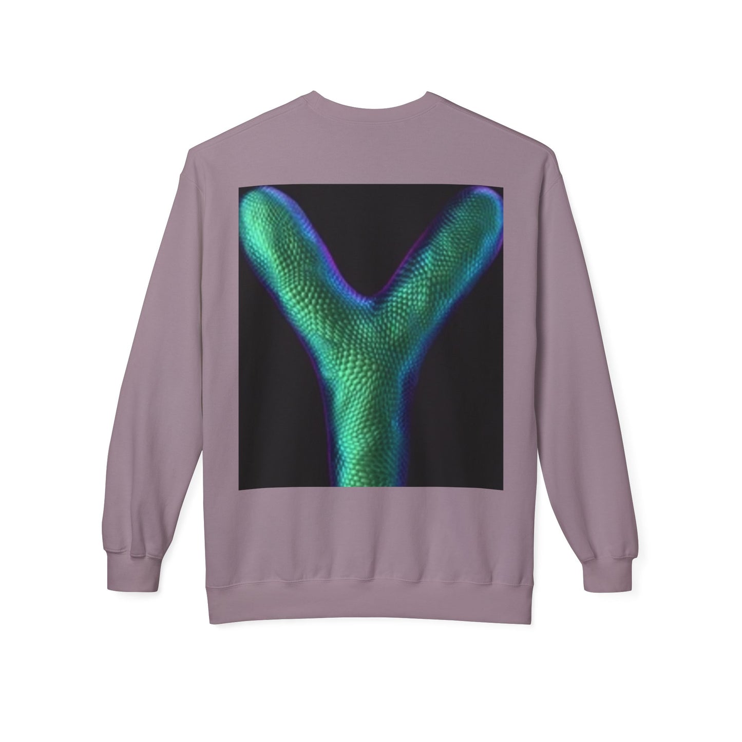 Unisex Y Graphic Fleece Crewneck Sweatshirt - Cozy Modern Style