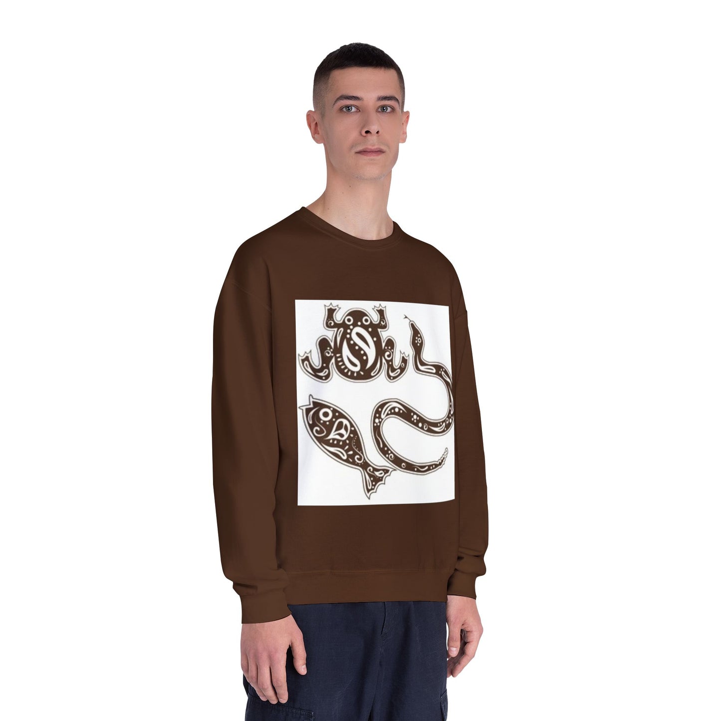 Whimsical Marine Life Unisex Crewneck Sweatshirt - Cozy Ocean-Inspired Apparel